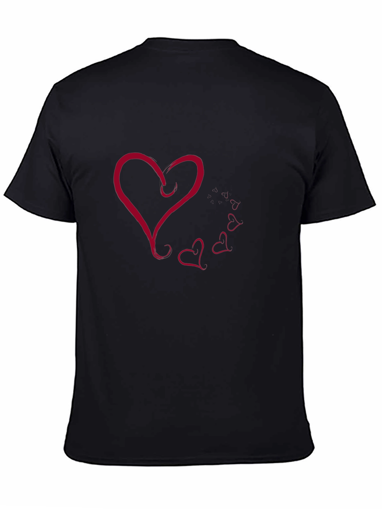 Heart Graphic Black T-Shirt