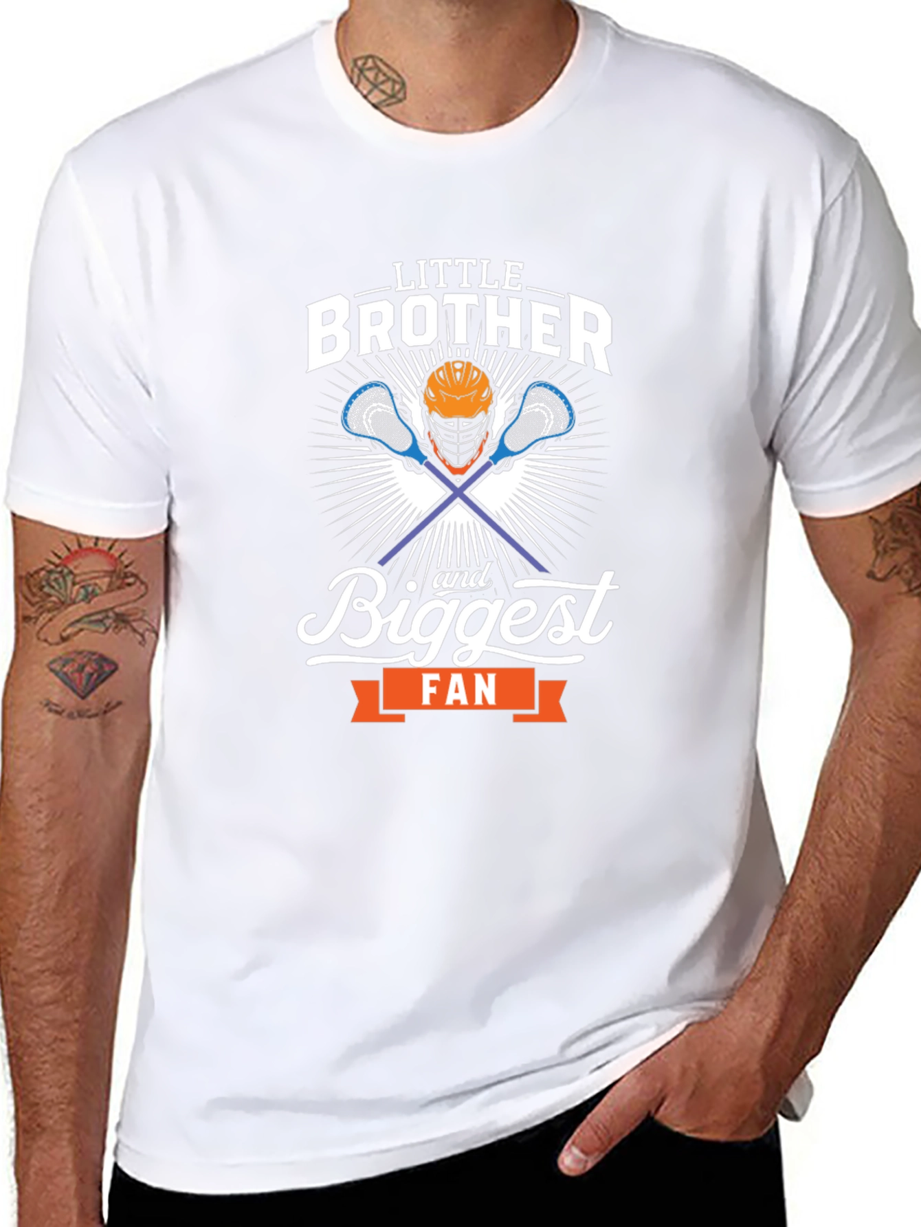 Little Brother Lacrosse Fan T-Shirt