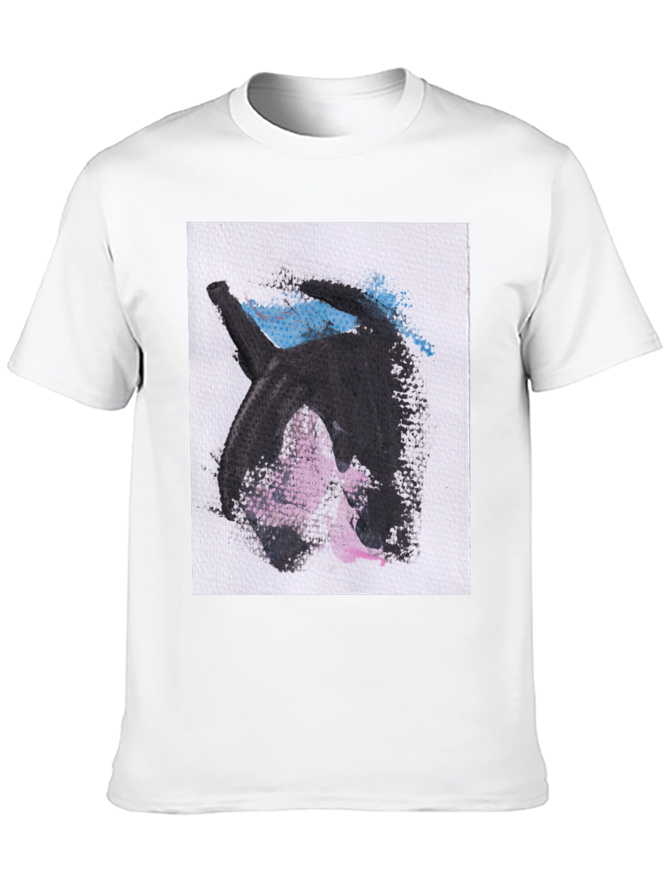 Abstract Graphic Print Black Casual T-Shirt