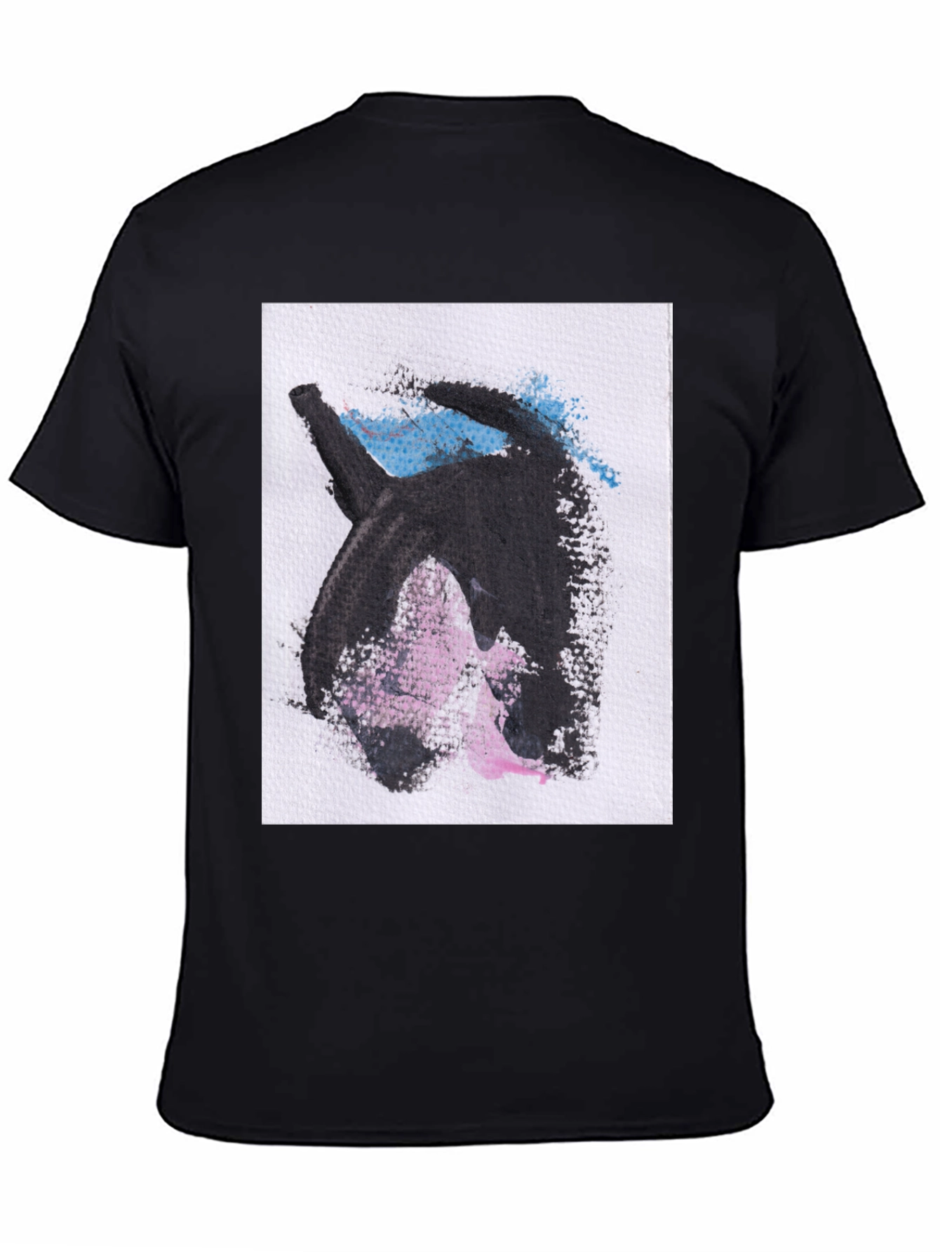 Abstract Graphic Print Black Casual T-Shirt