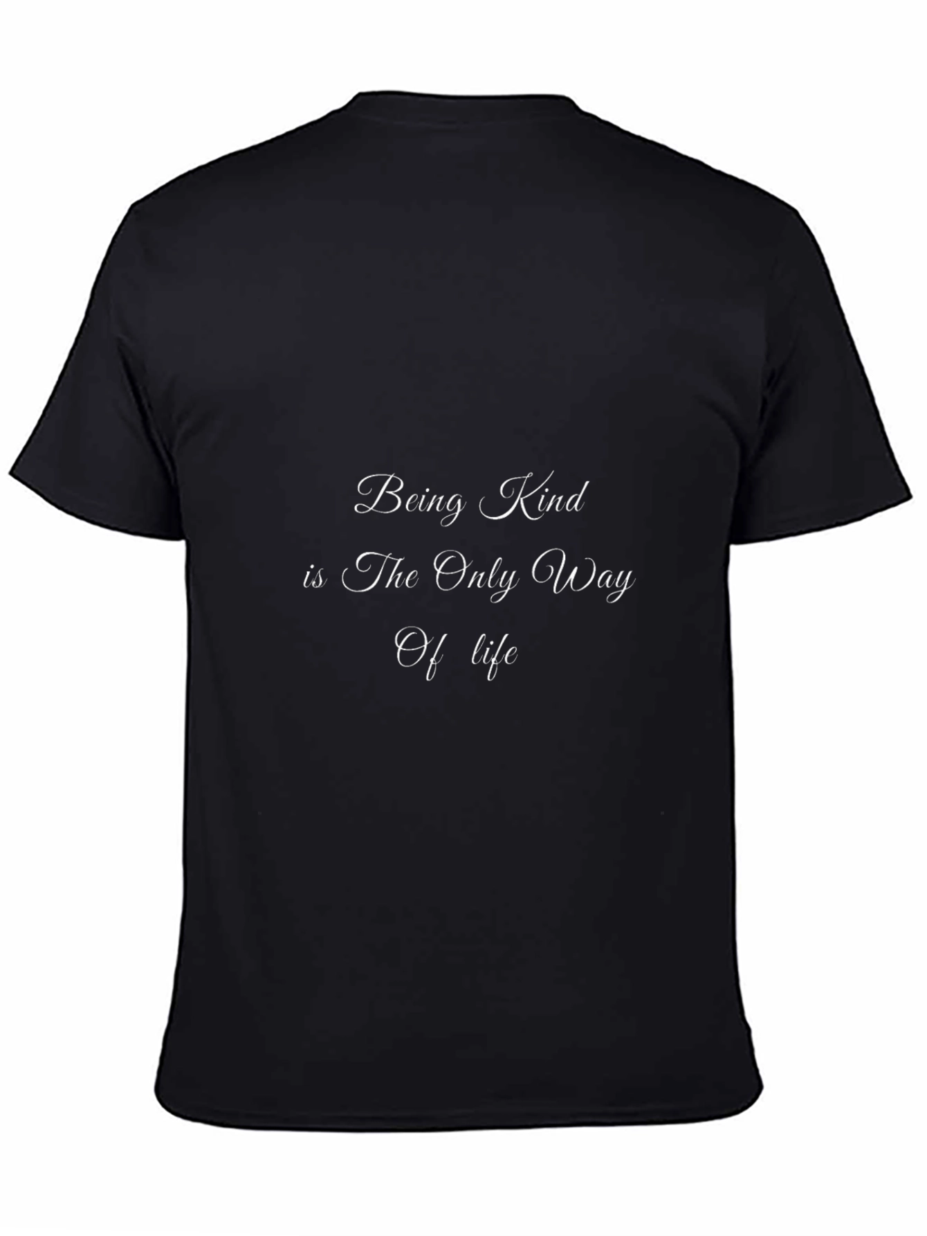 Kindness Quote Black Tee - Soft and Stylish