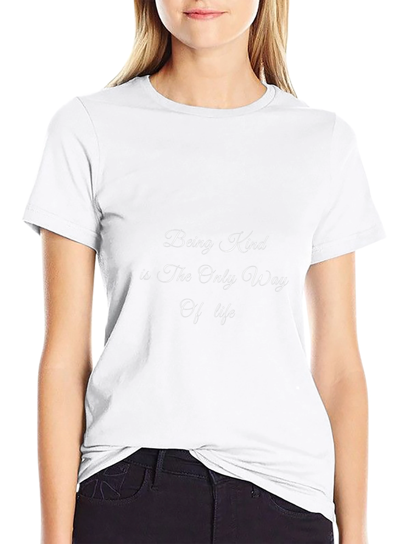 Kindness Quote Black Tee - Soft and Stylish
