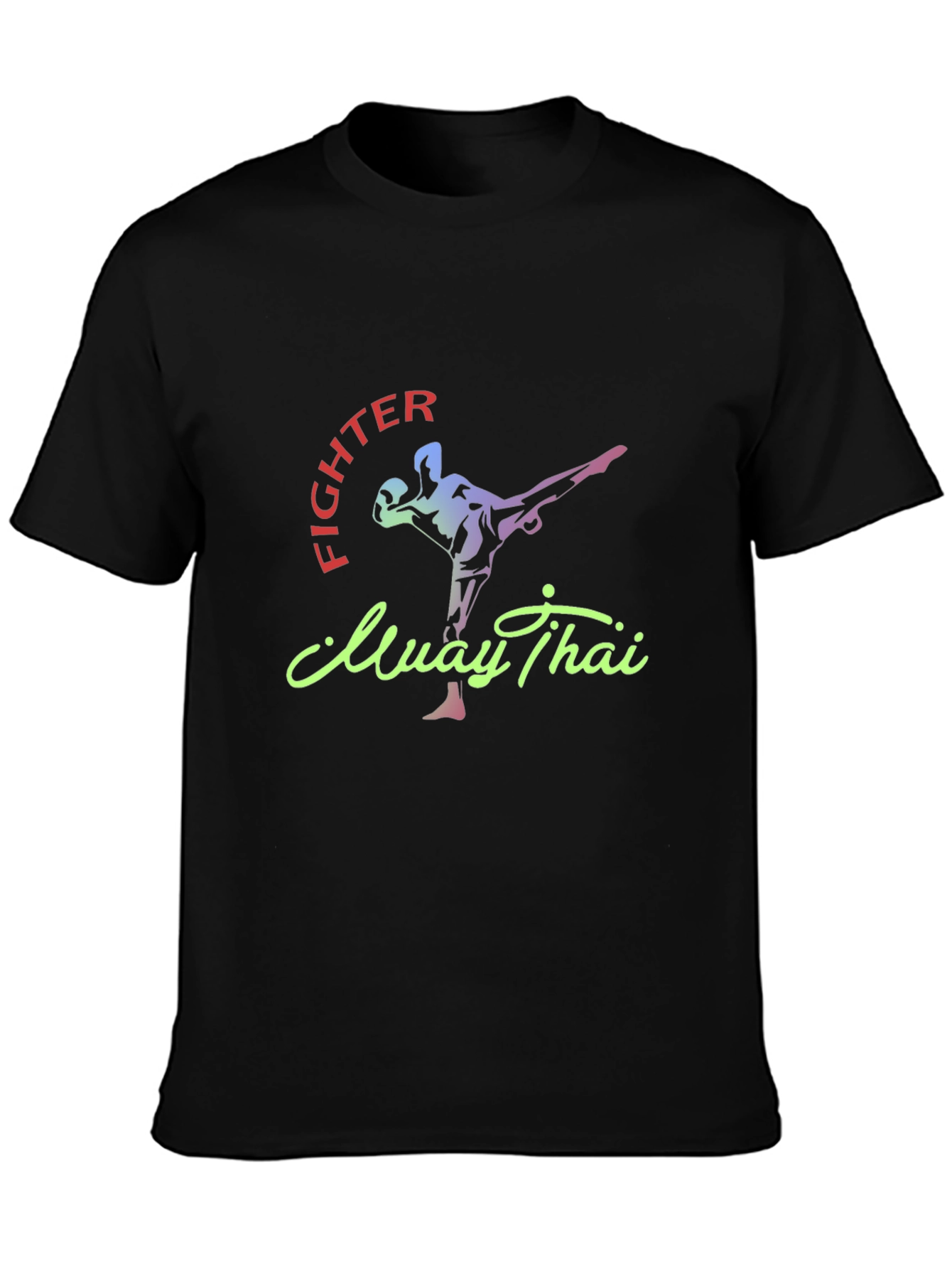 Muay Thai Fighter Graphic Tee - Martial Arts T-Shirt