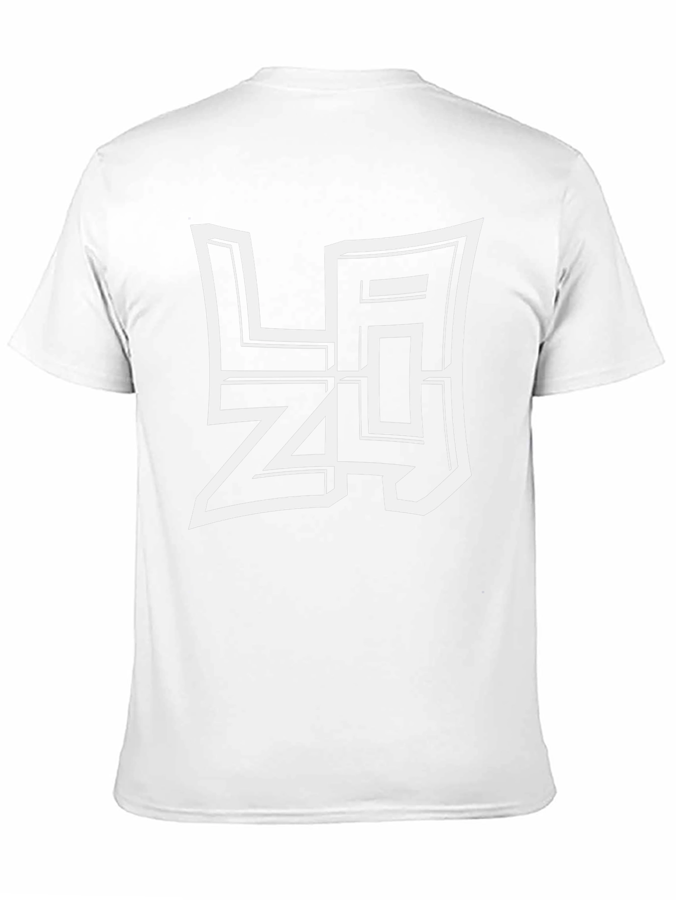 Lazy Graphic T-Shirt - Black Casual Tee