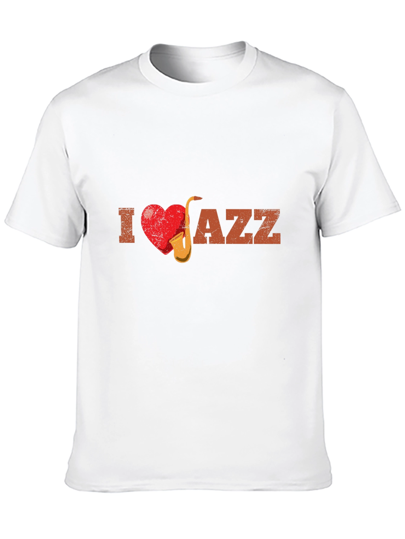 I Heart Jazz Music Graphic Print Tee