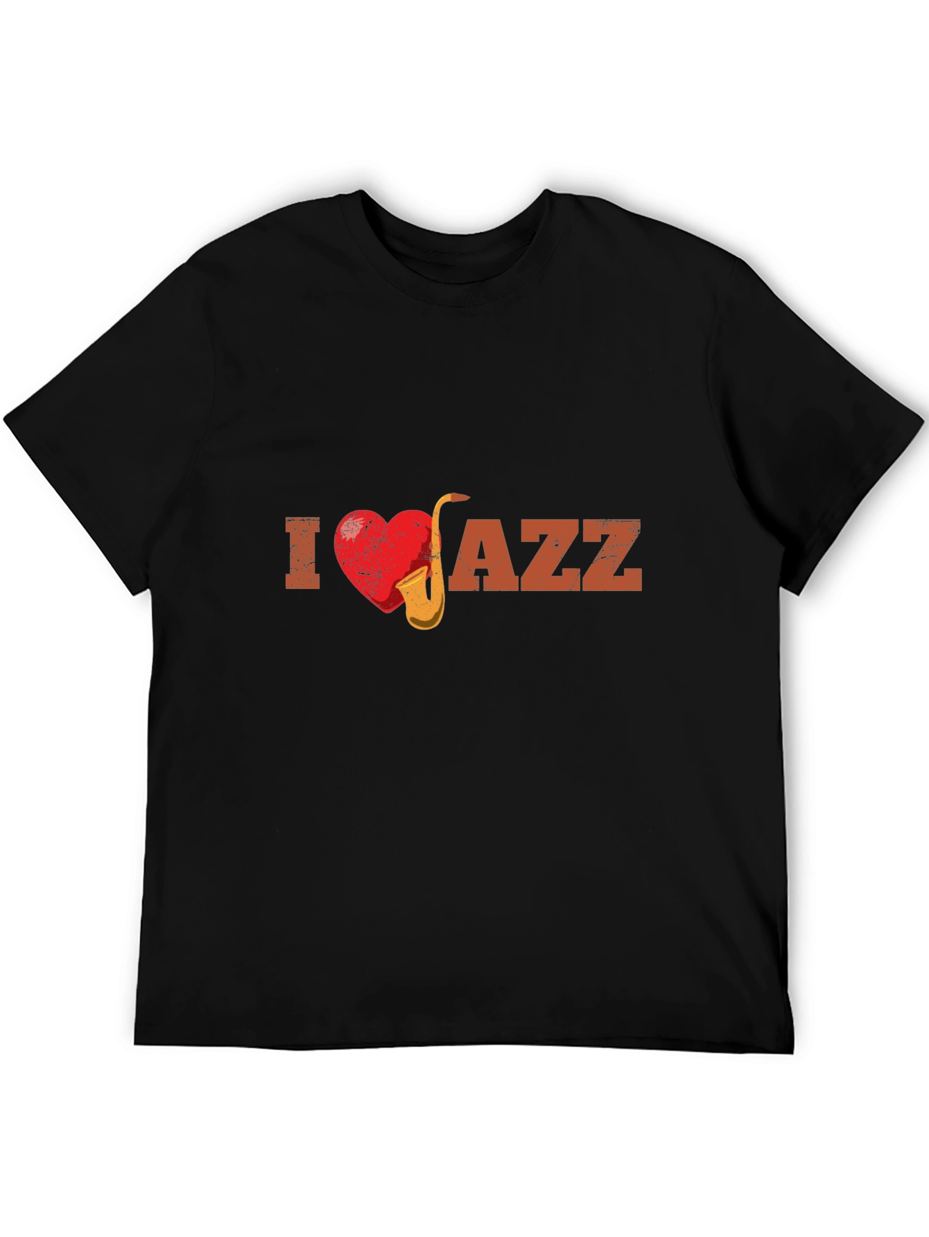 I Heart Jazz Music Graphic Print Tee