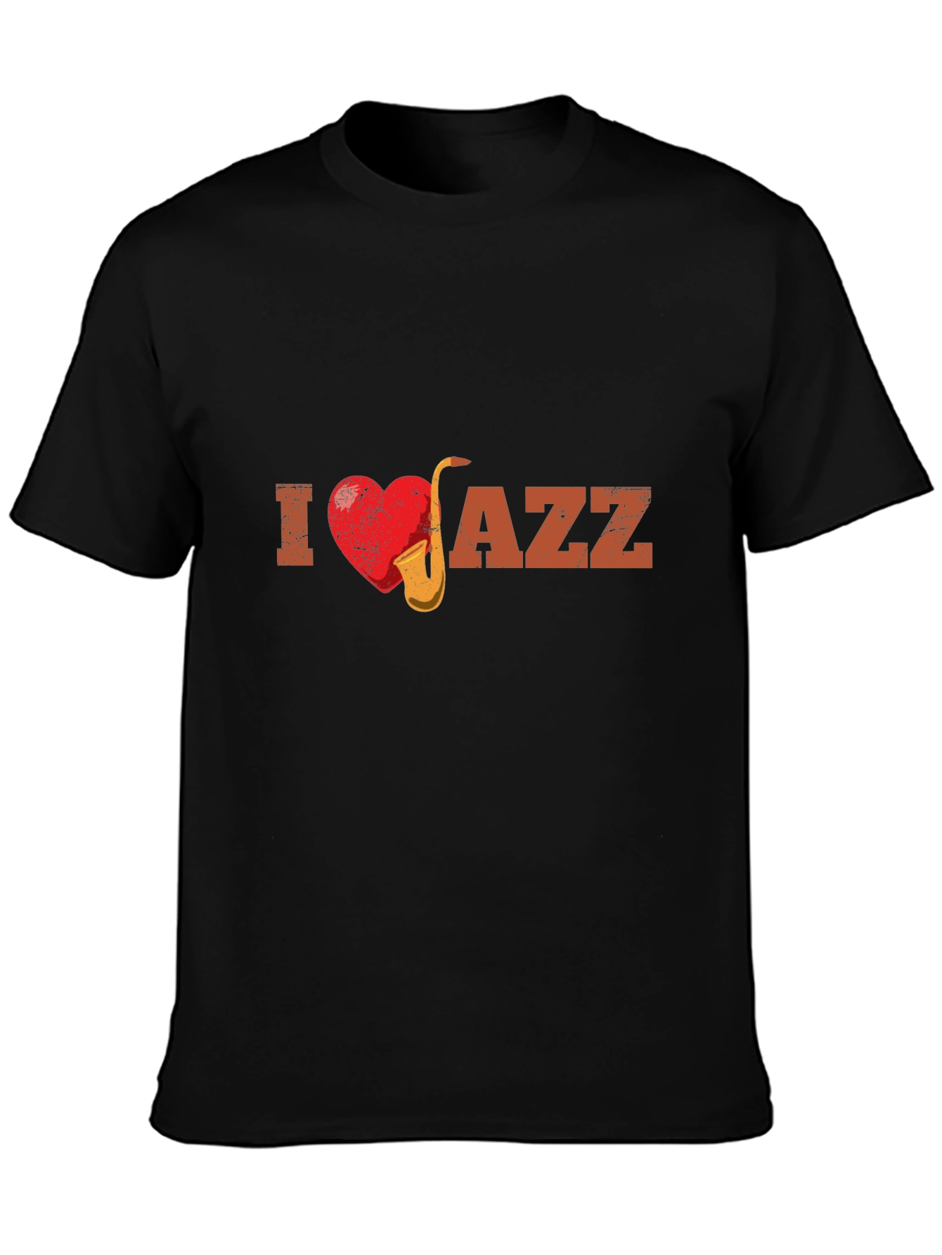 I Heart Jazz Music Graphic Print Tee
