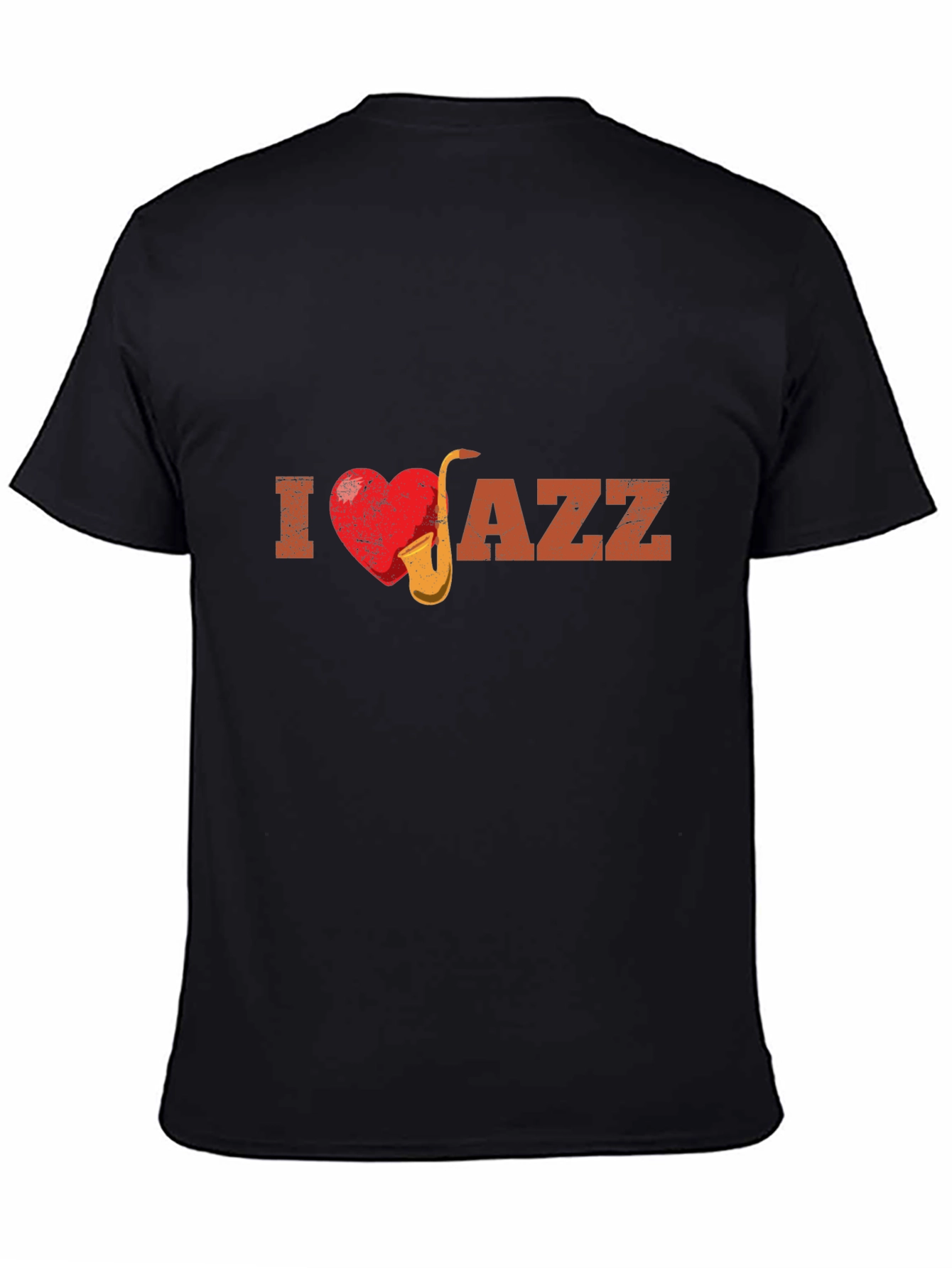 I Heart Jazz Music Graphic Print Tee