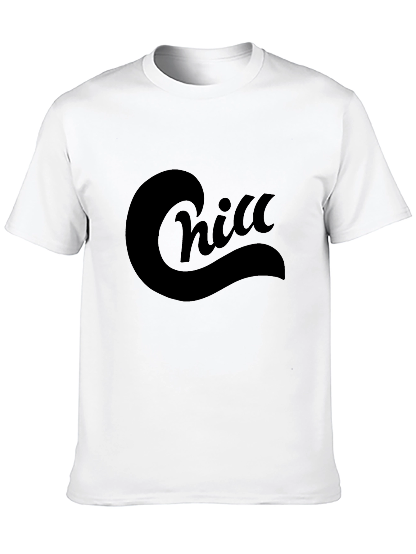 Chill Graphic Tee - Black Cotton Comfort