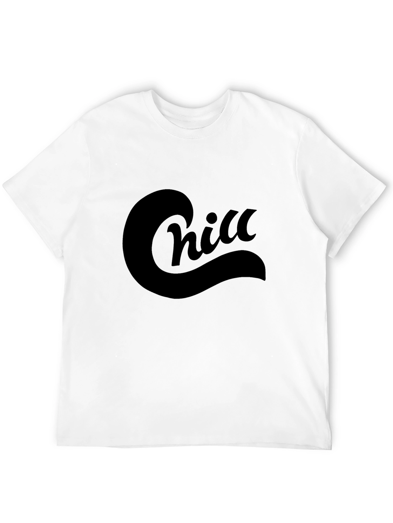 Chill Graphic Tee - Black Cotton Comfort