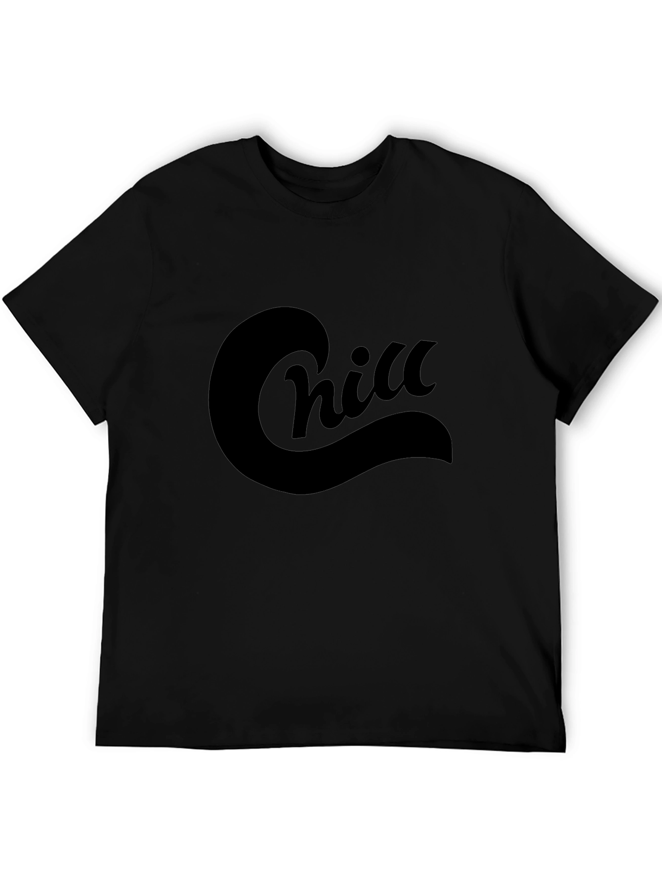 Chill Graphic Tee - Black Cotton Comfort