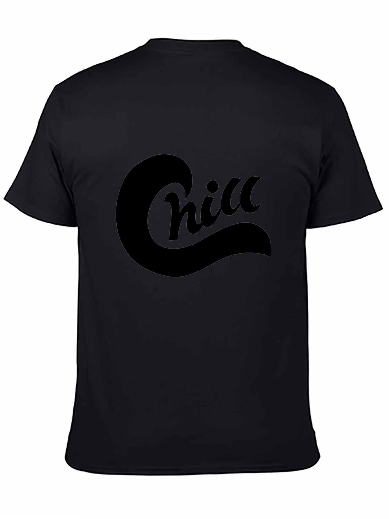 Chill Graphic Tee - Black Cotton Comfort