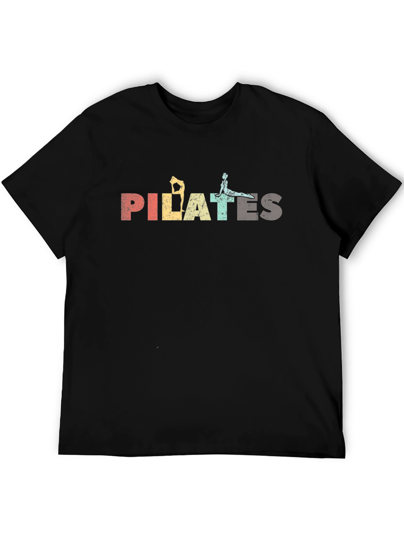 Pilates Retro Graphic T-Shirt - Black