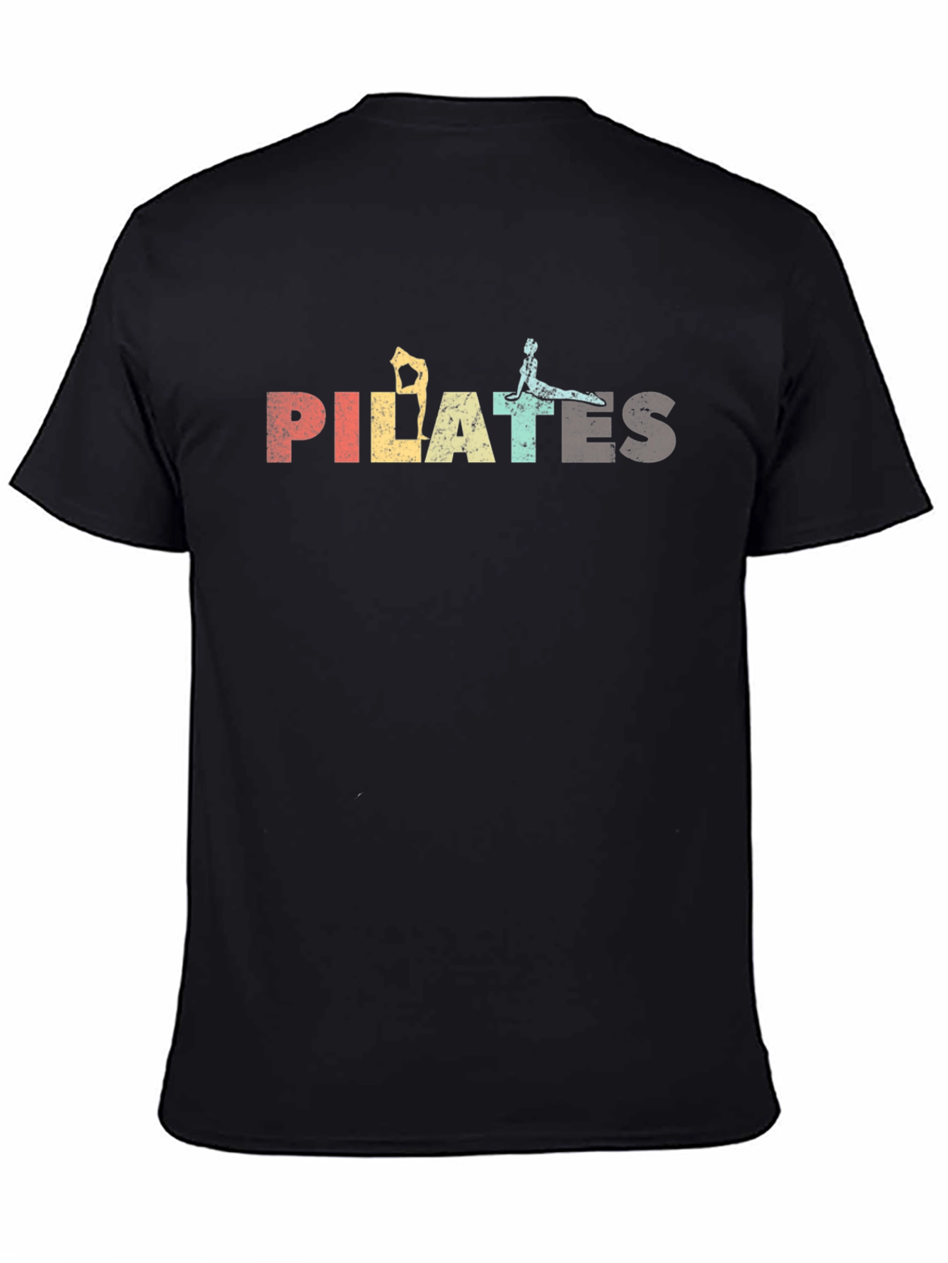 Pilates Retro Graphic T-Shirt - Black