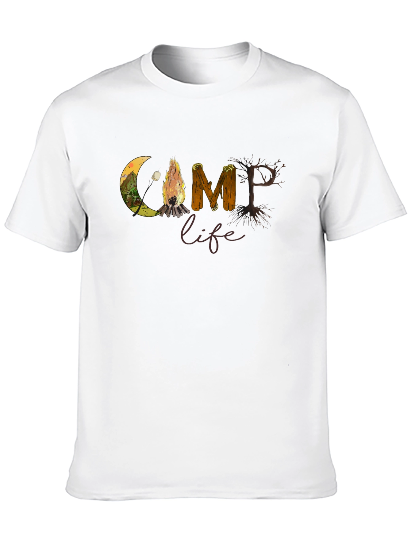 Camp Life Graphic T-Shirt Nature Inspired Tee