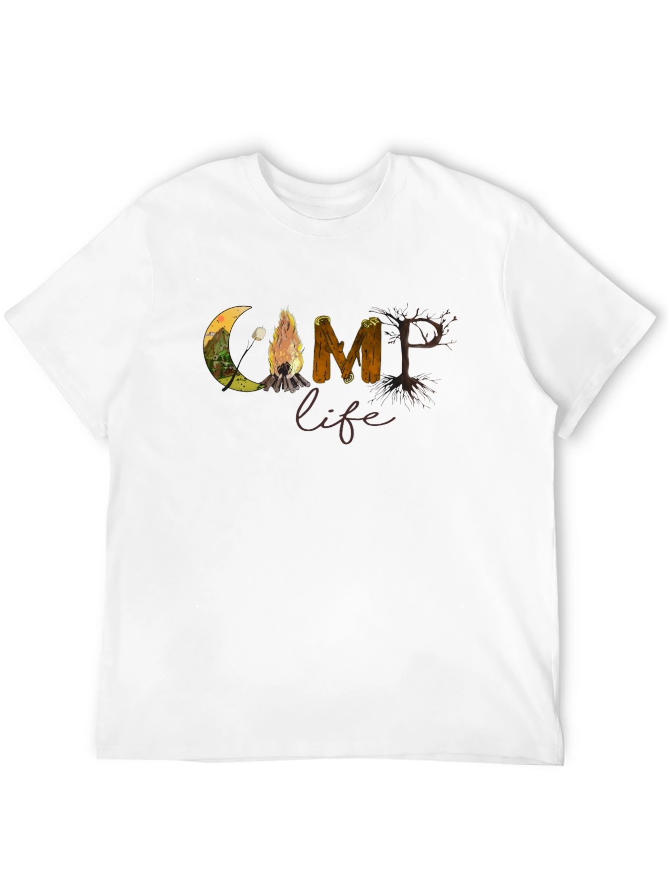 Camp Life Graphic T-Shirt Nature Inspired Tee