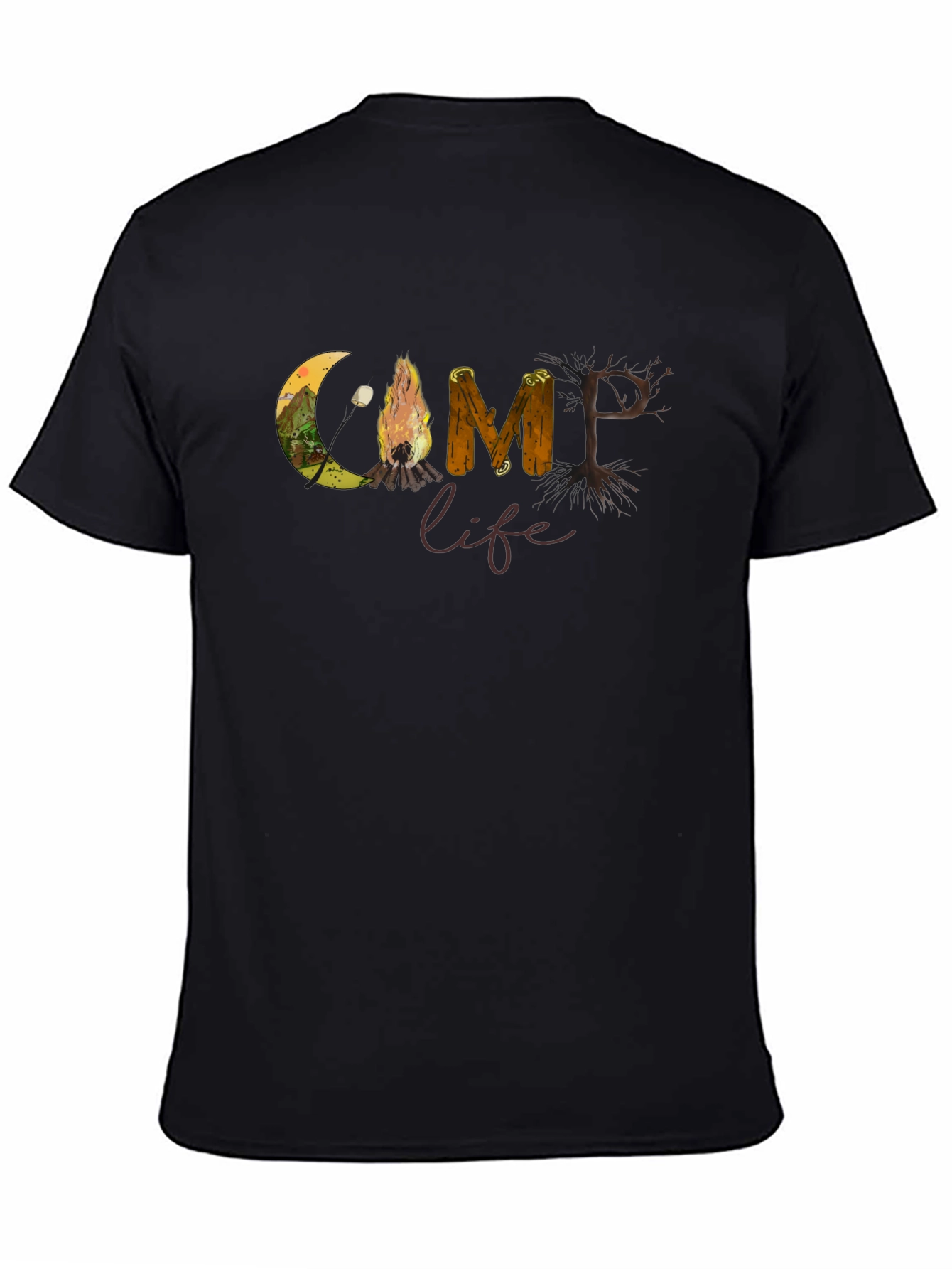 Camp Life Graphic T-Shirt Nature Inspired Tee