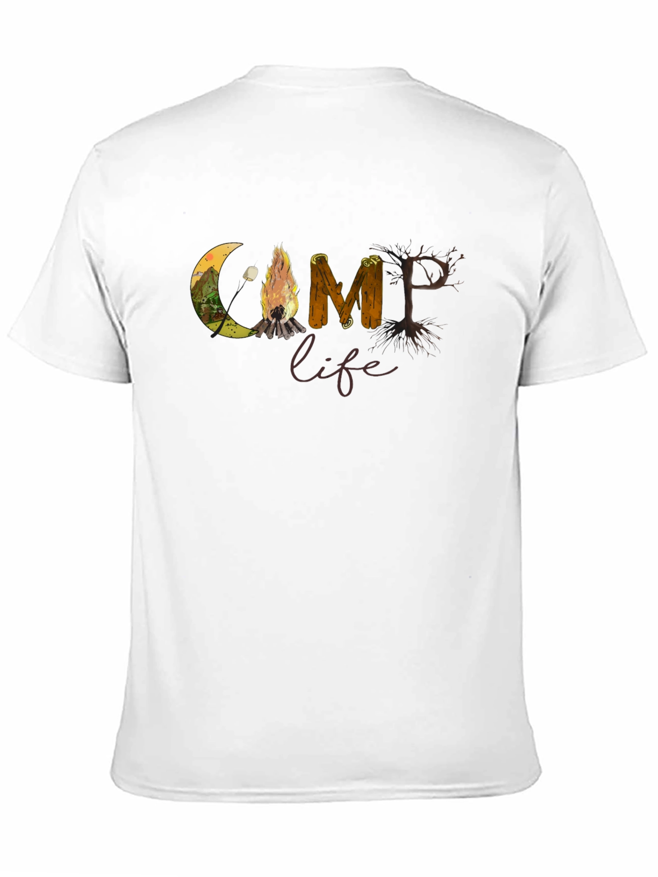 Camp Life Graphic T-Shirt Nature Inspired Tee