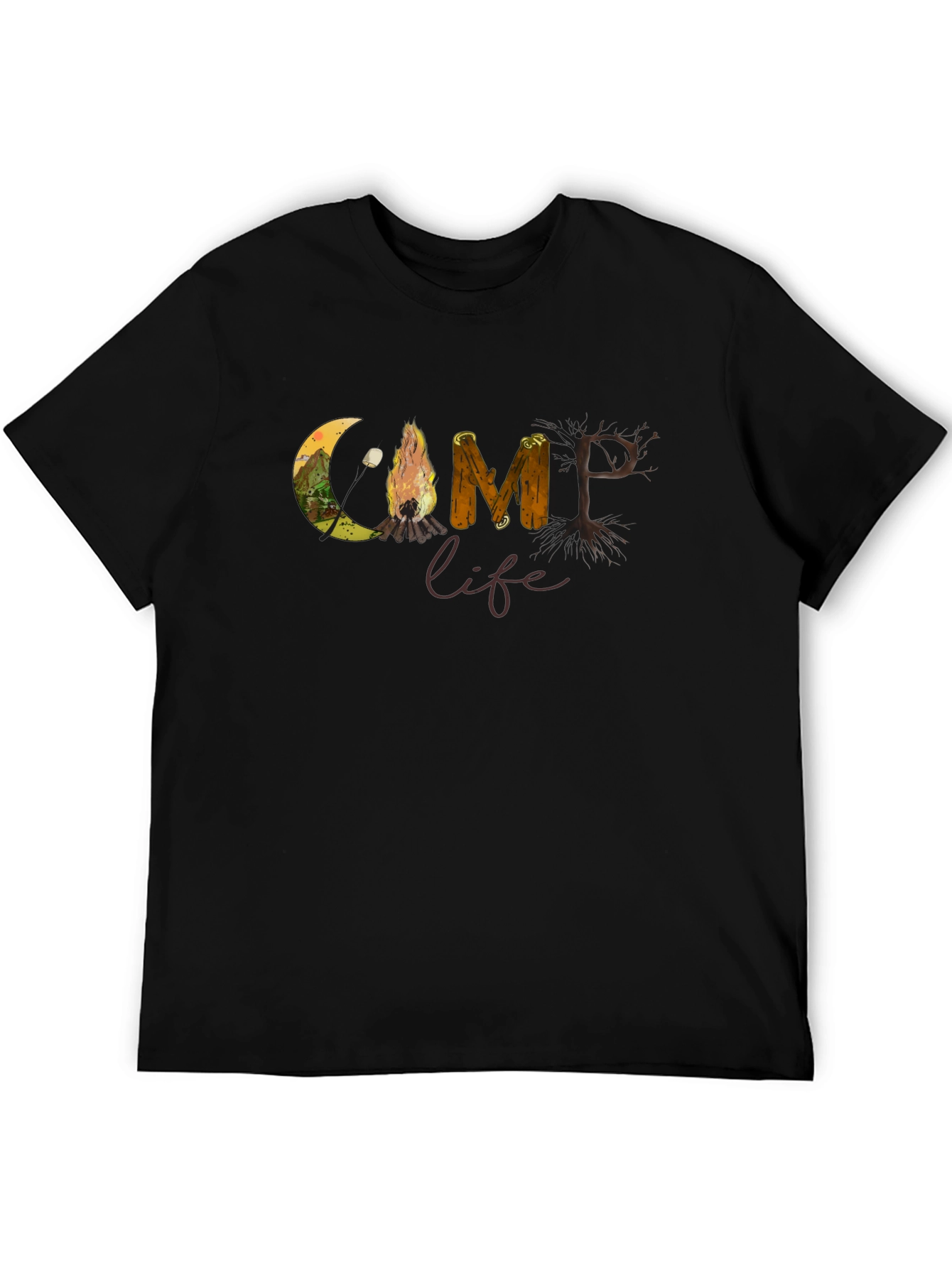 Camp Life Graphic T-Shirt Nature Inspired Tee