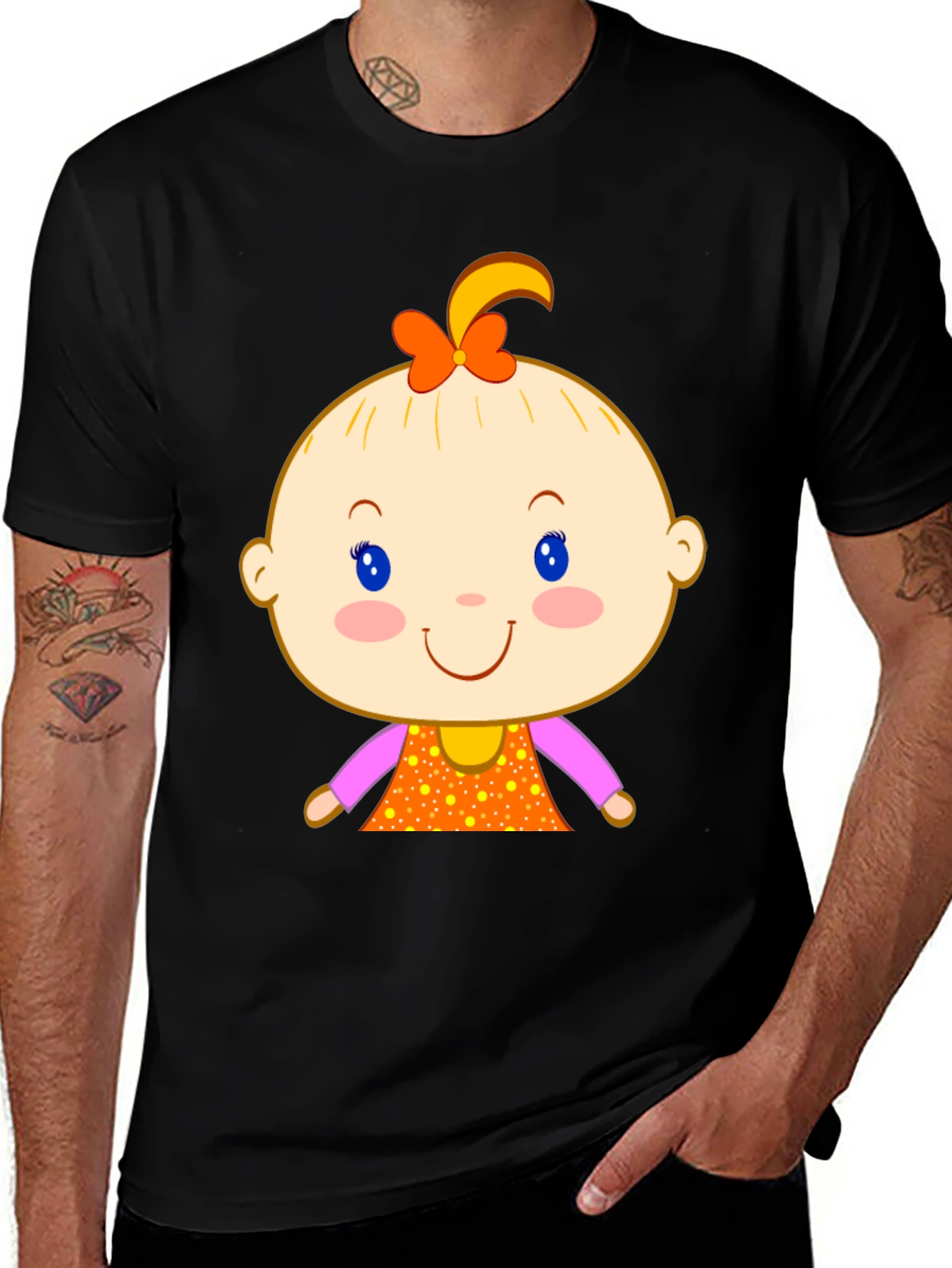 Cute Baby Cartoon Graphic Tee