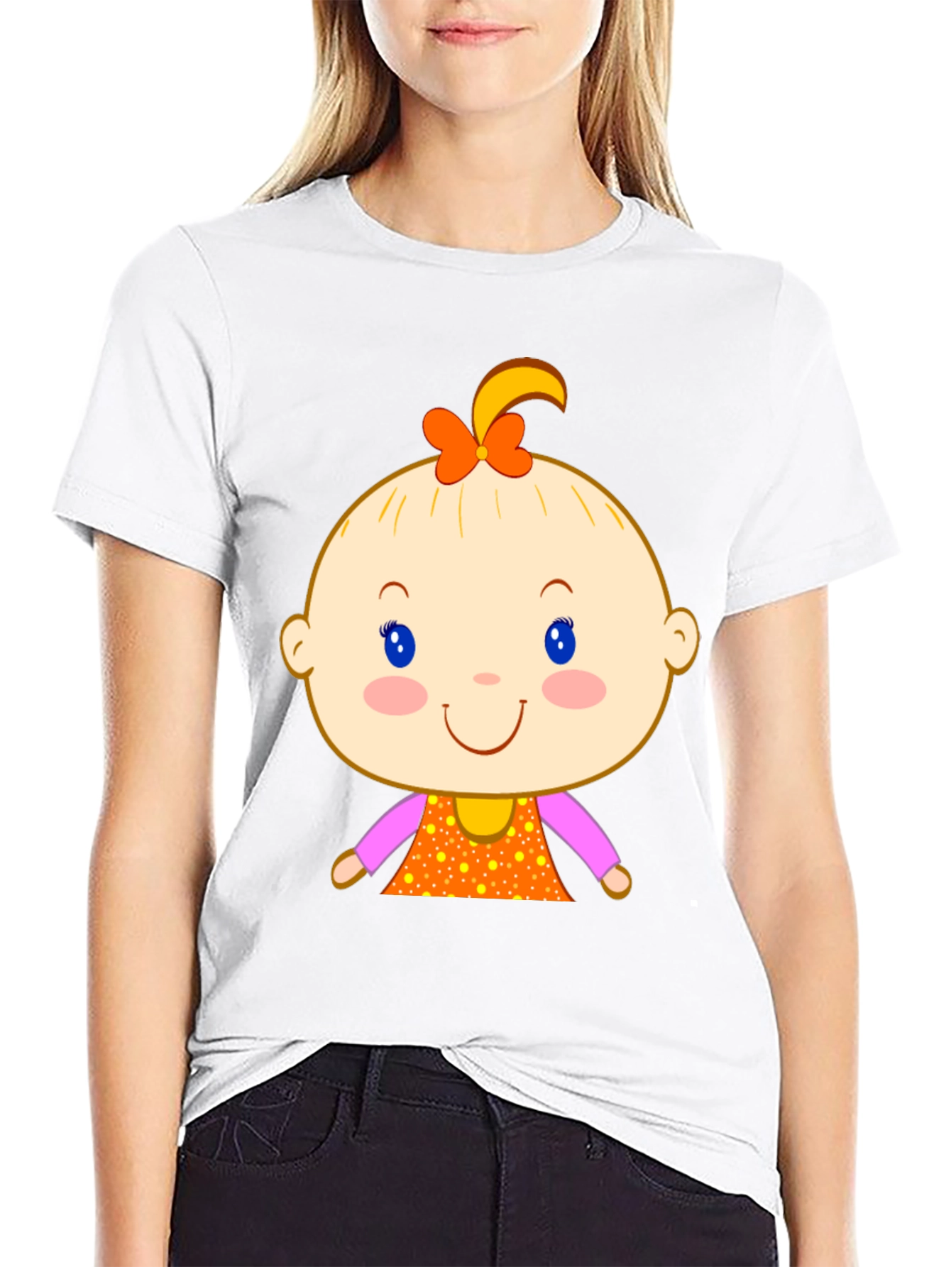 Cute Baby Cartoon Graphic Tee