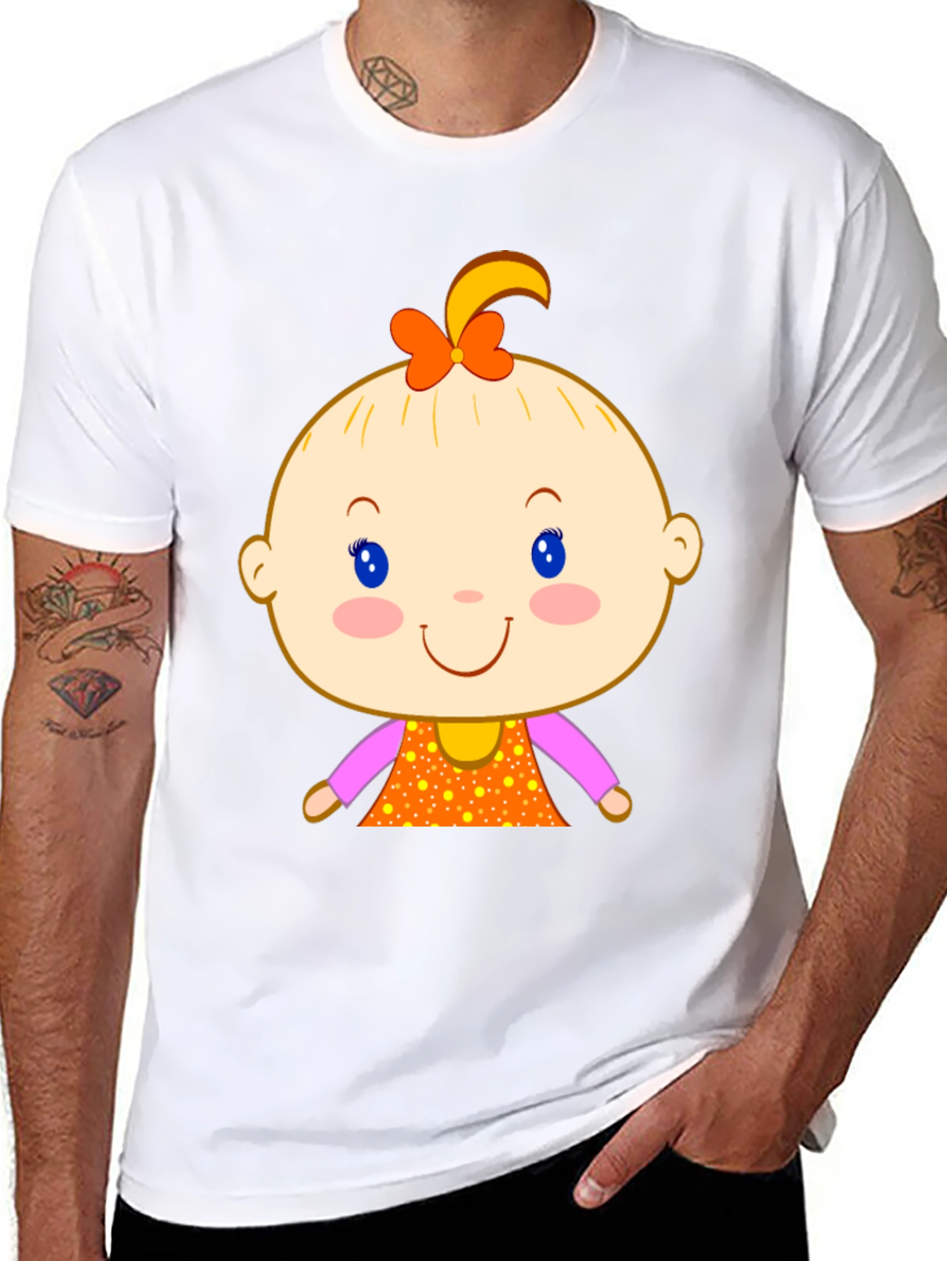 Cute Baby Cartoon Graphic Tee