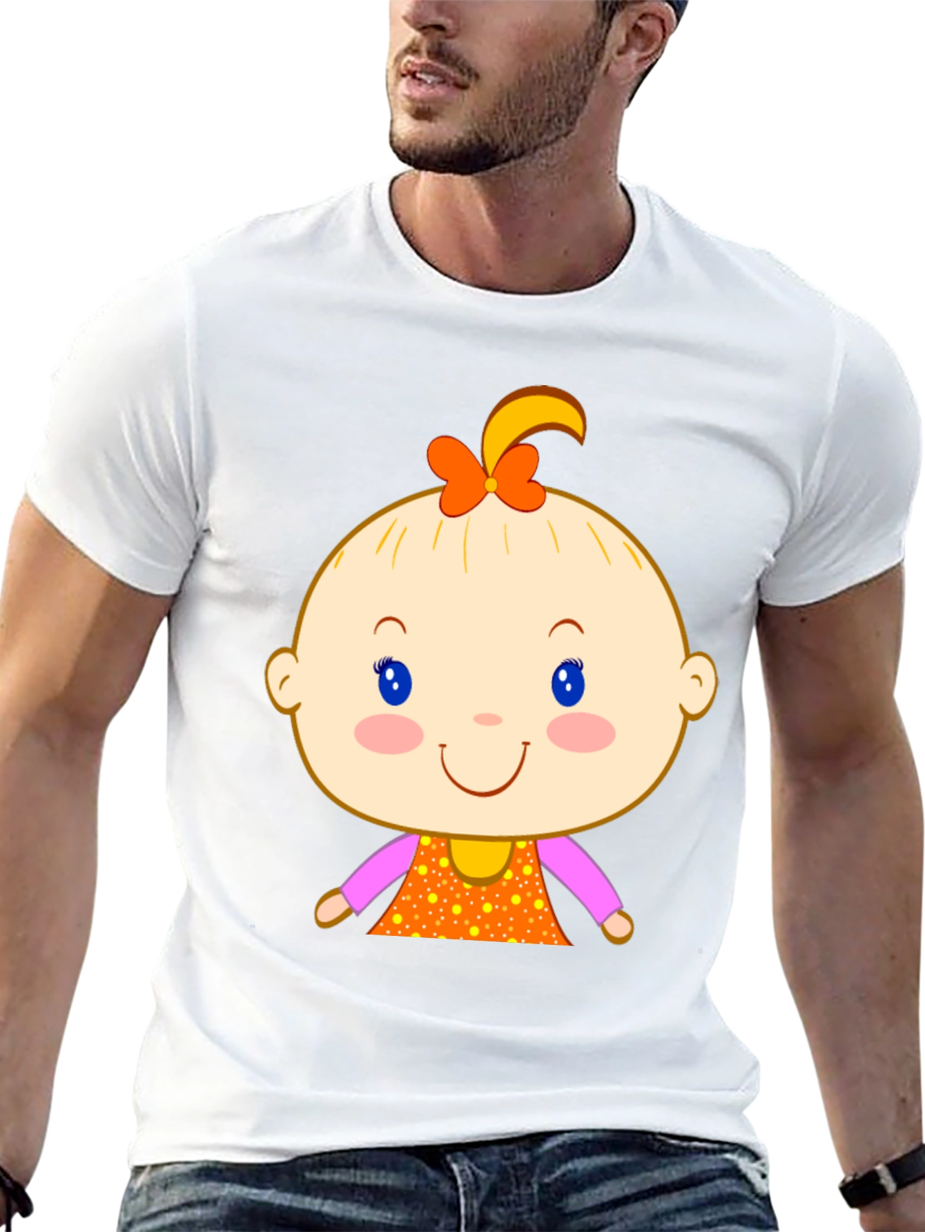 Cute Baby Cartoon Graphic Tee