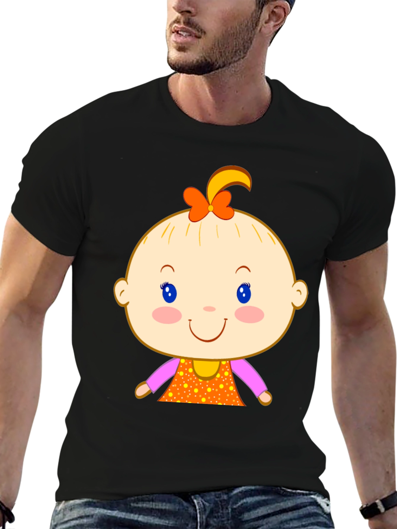 Cute Baby Cartoon Graphic Tee