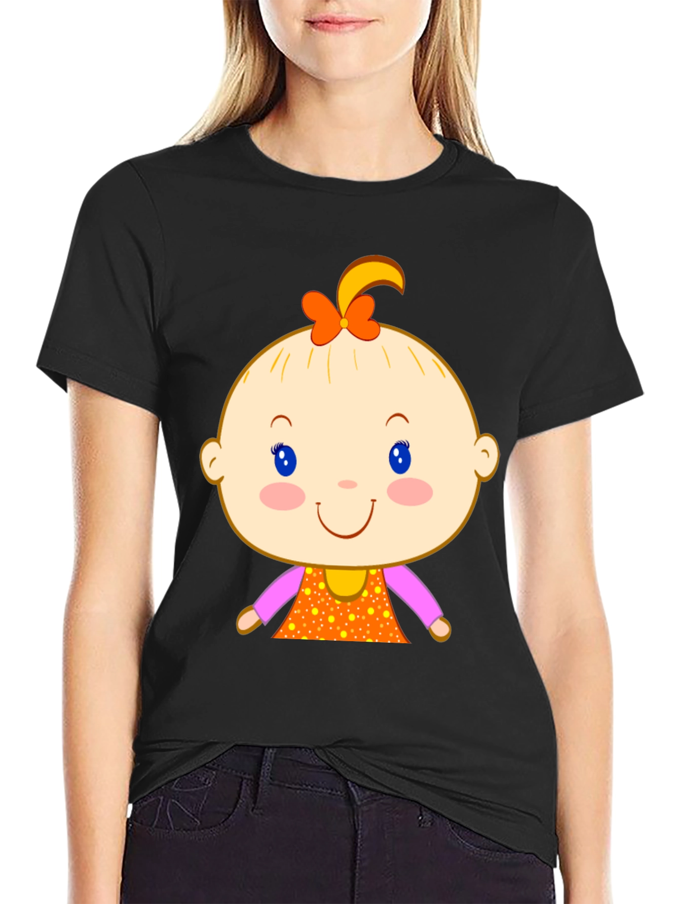 Cute Baby Cartoon Graphic Tee