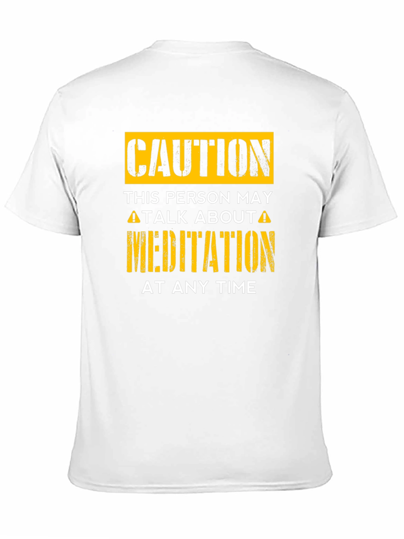 Caution Meditation T-Shirt - Funny Zen Gift Idea