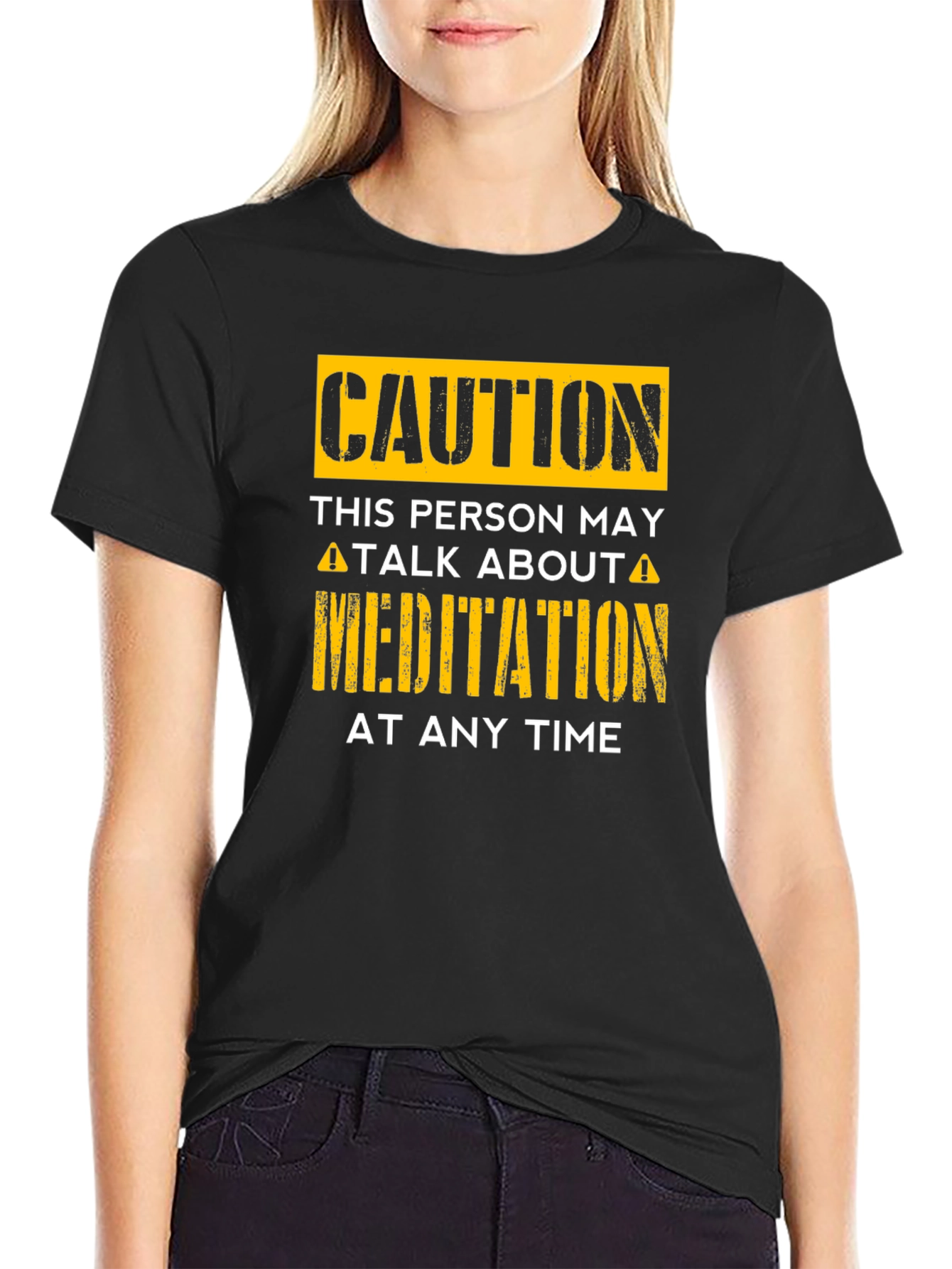Caution Meditation T-Shirt - Funny Zen Gift Idea