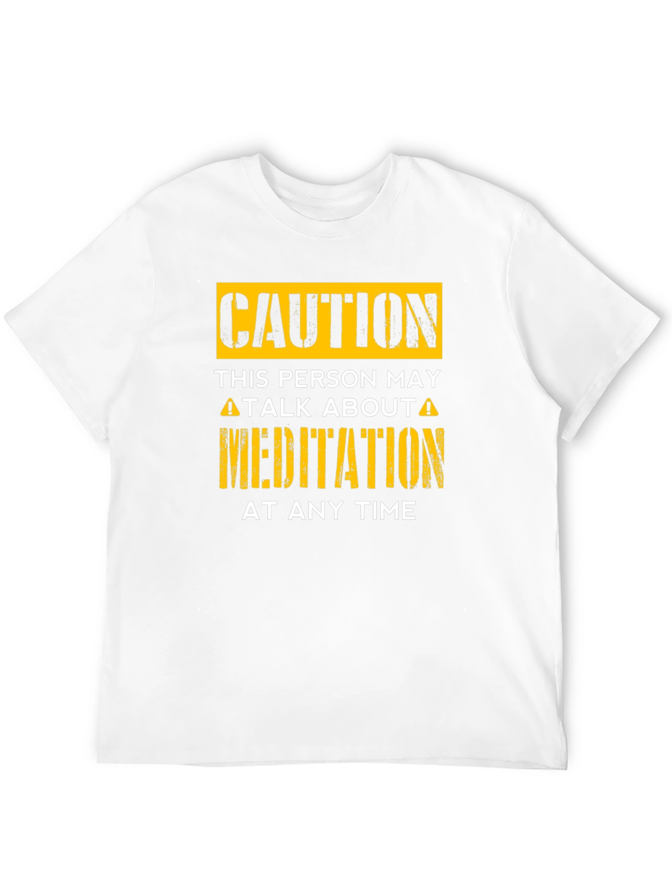 Caution Meditation T-Shirt - Funny Zen Gift Idea