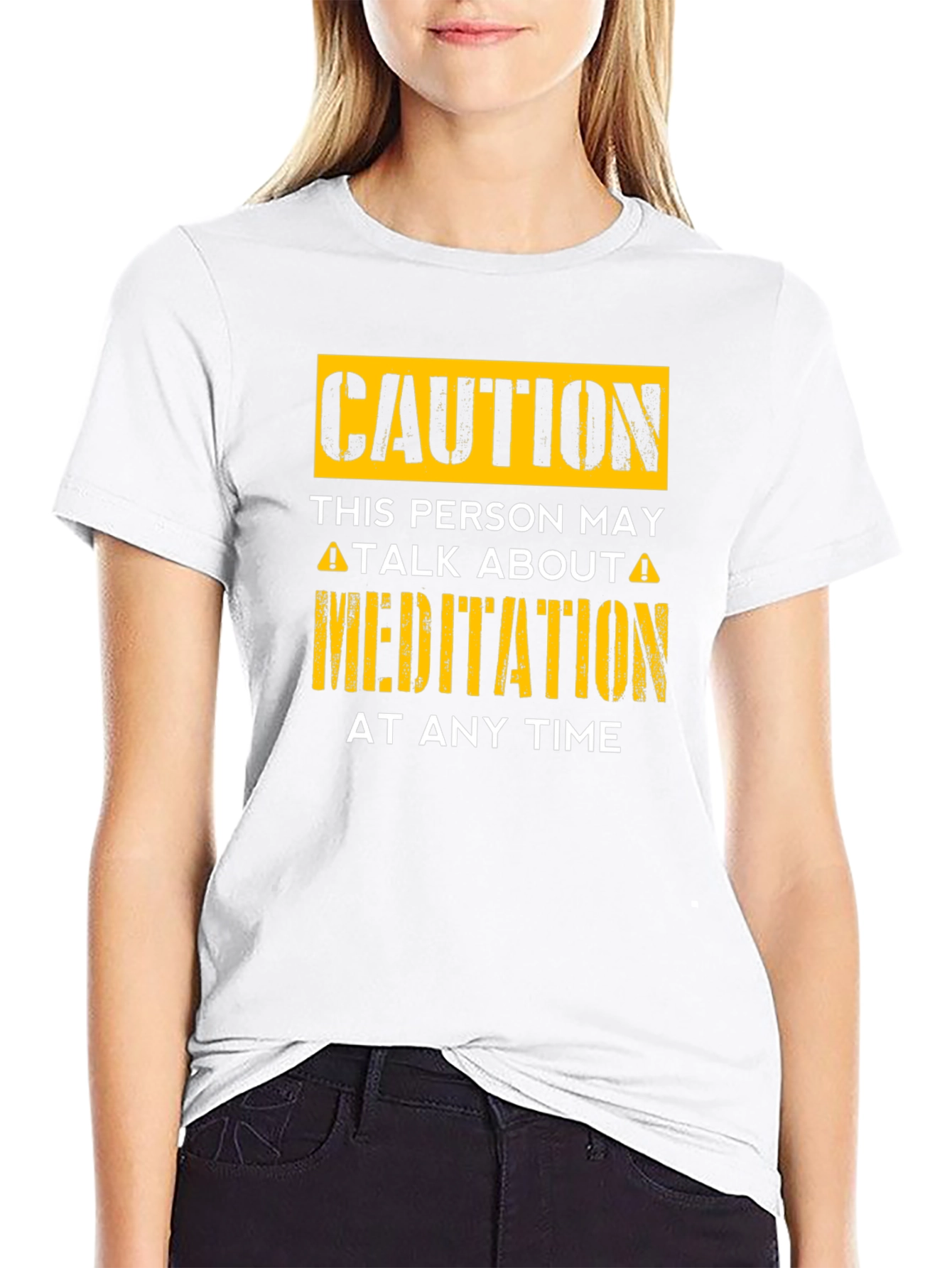 Caution Meditation T-Shirt - Funny Zen Gift Idea