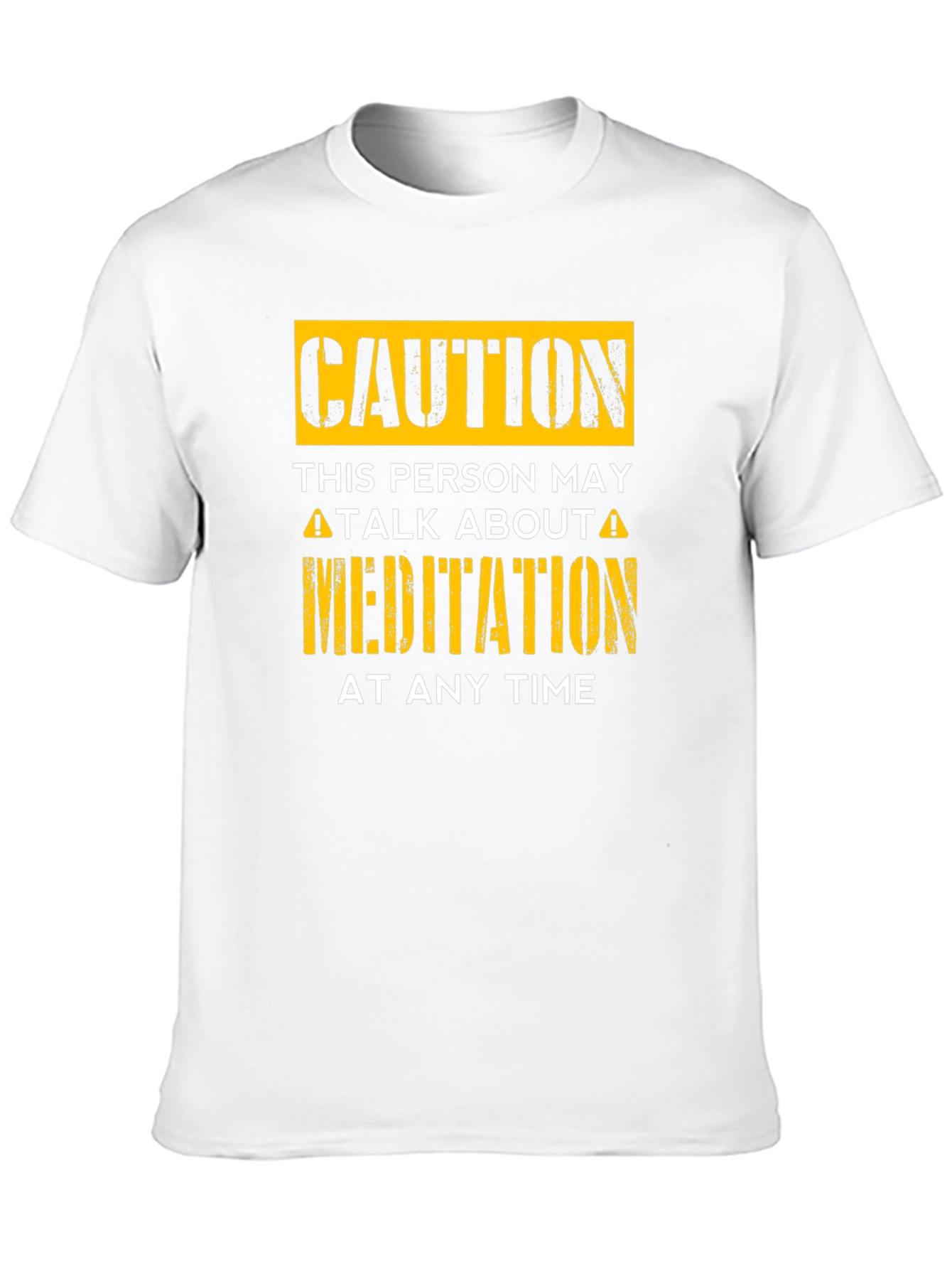 Caution Meditation T-Shirt - Funny Zen Gift Idea