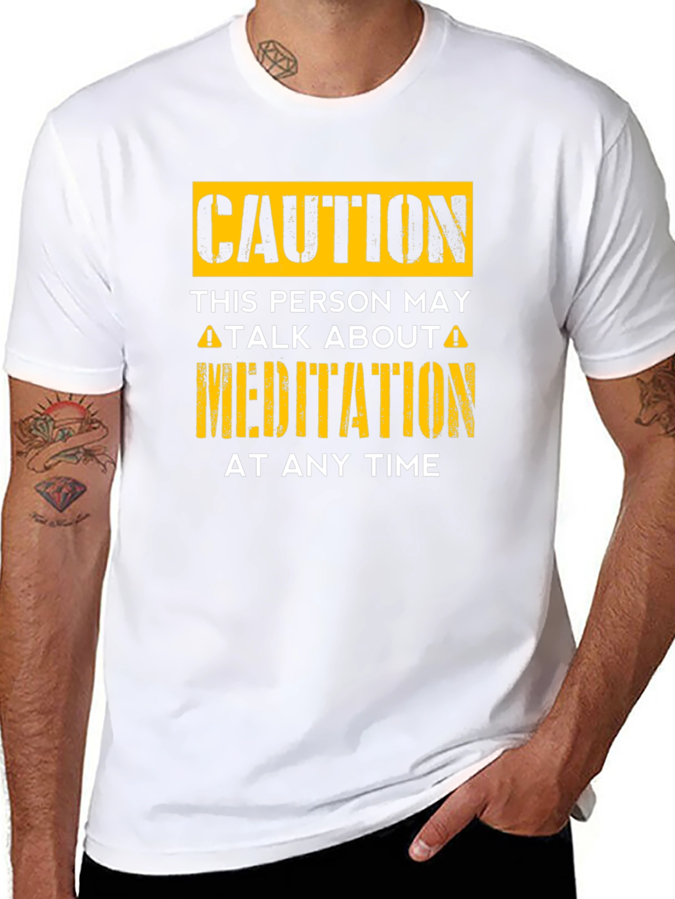 Caution Meditation T-Shirt - Funny Zen Gift Idea