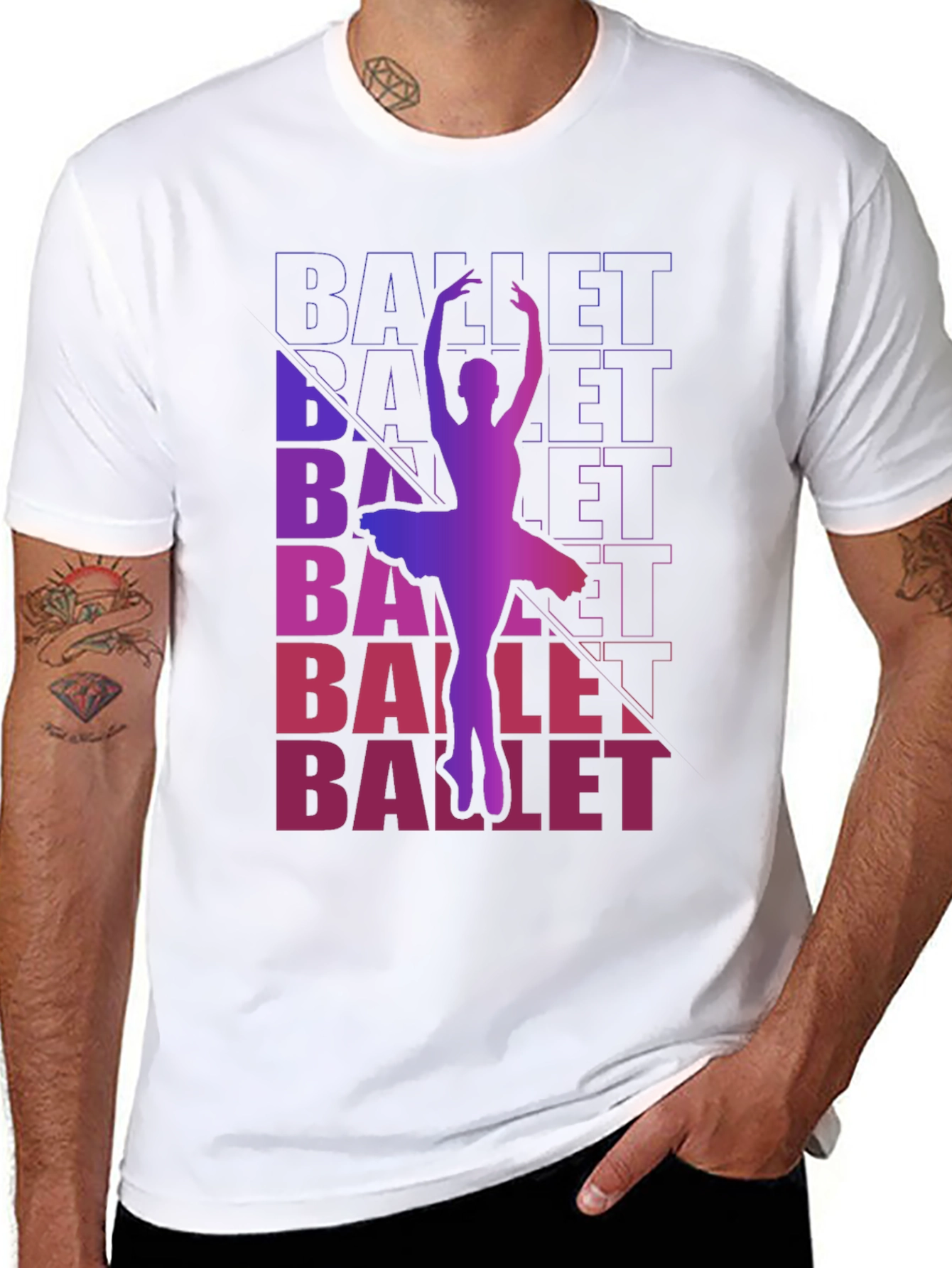 Ballet Dancer Graphic Tee - Stylish Dance Lover Shirt