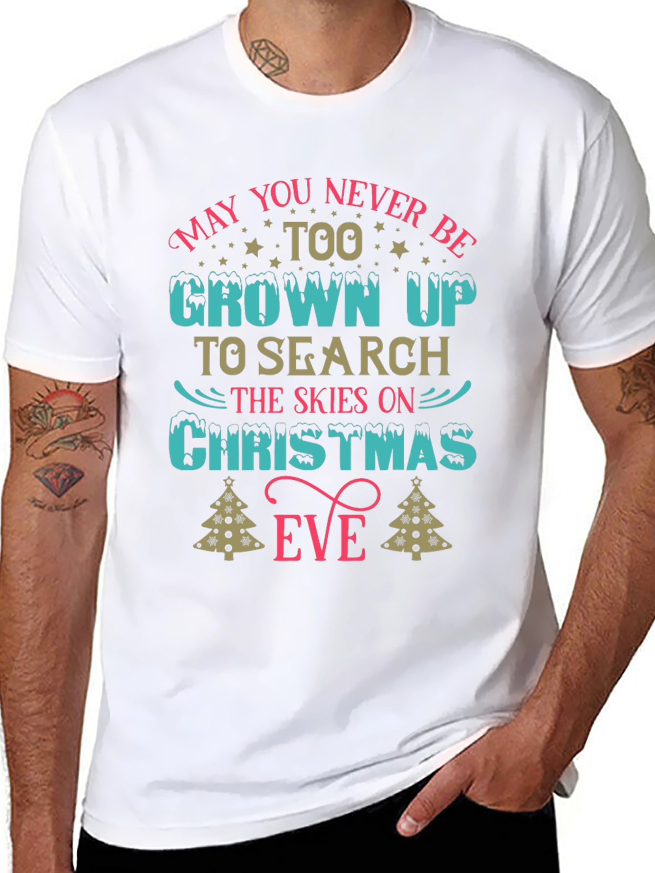 Christmas Eve T-Shirt: Never Too Grown Up