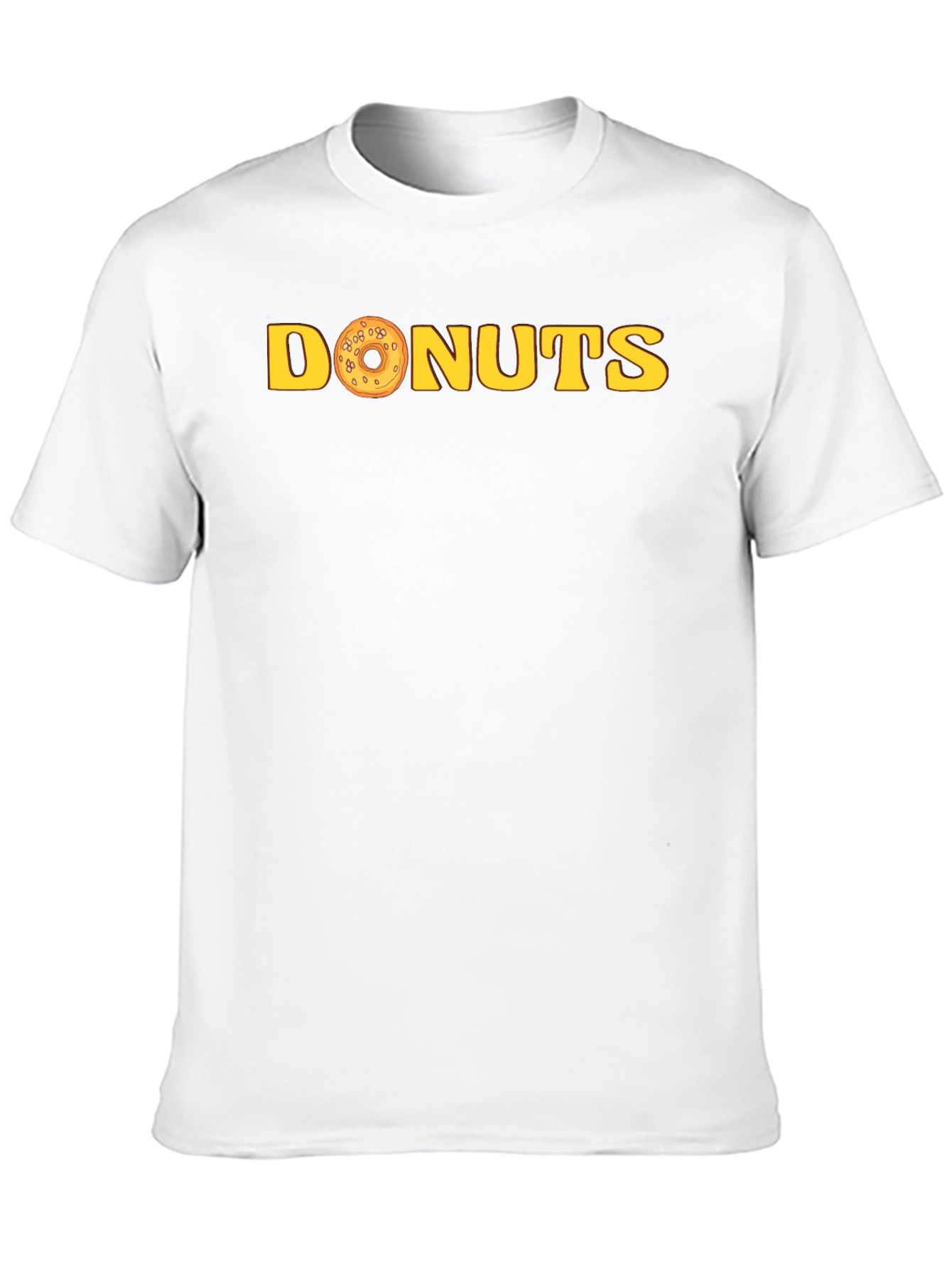 Donuts Graphic Tee - Black Cotton T-Shirt