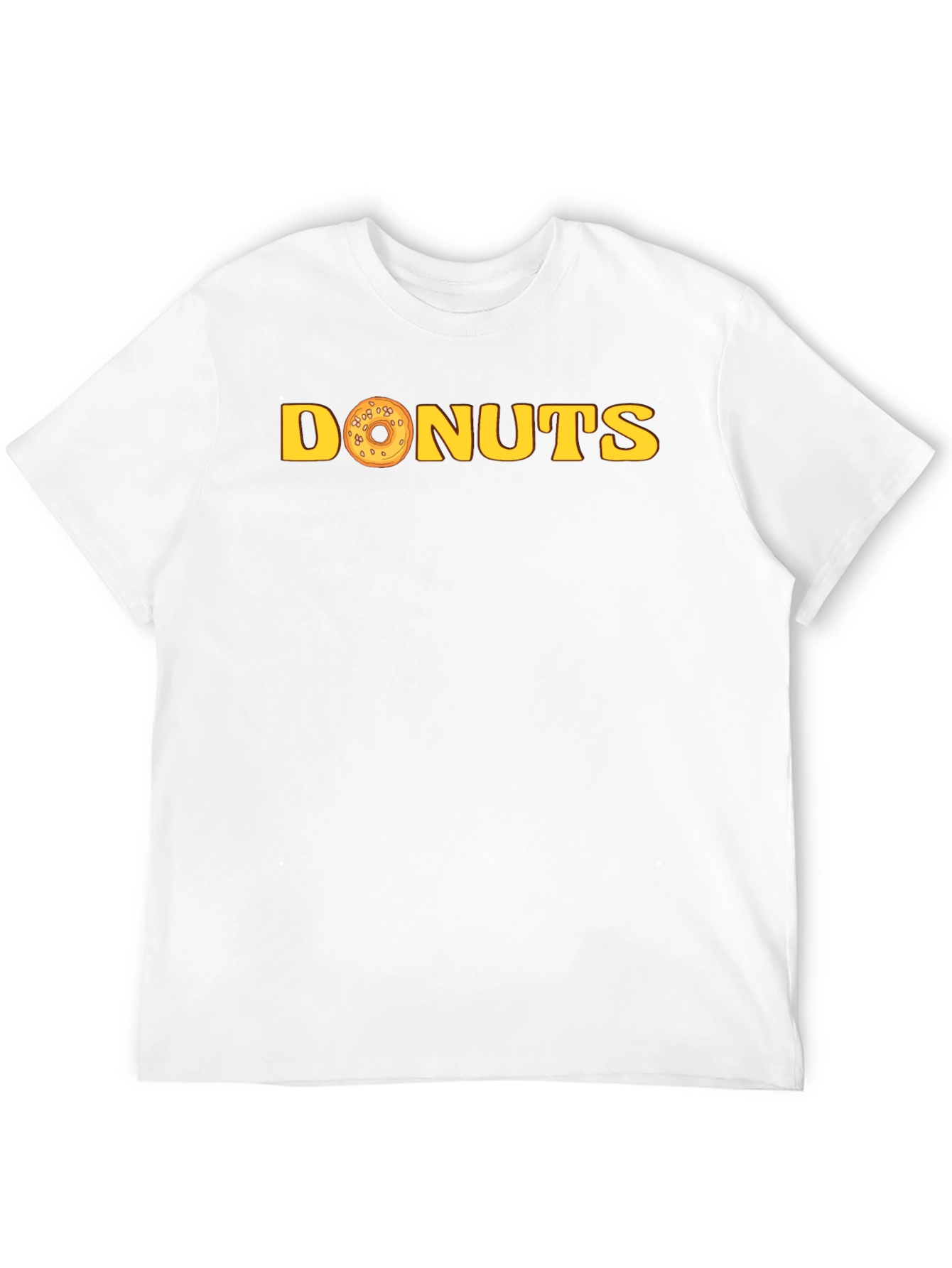 Donuts Graphic Tee - Black Cotton T-Shirt