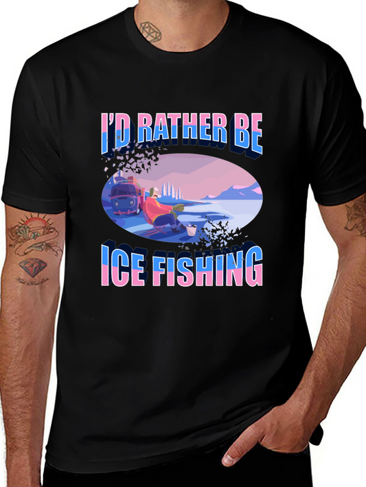 Ice Fishing T-Shirt - Funny Fisherman Tee