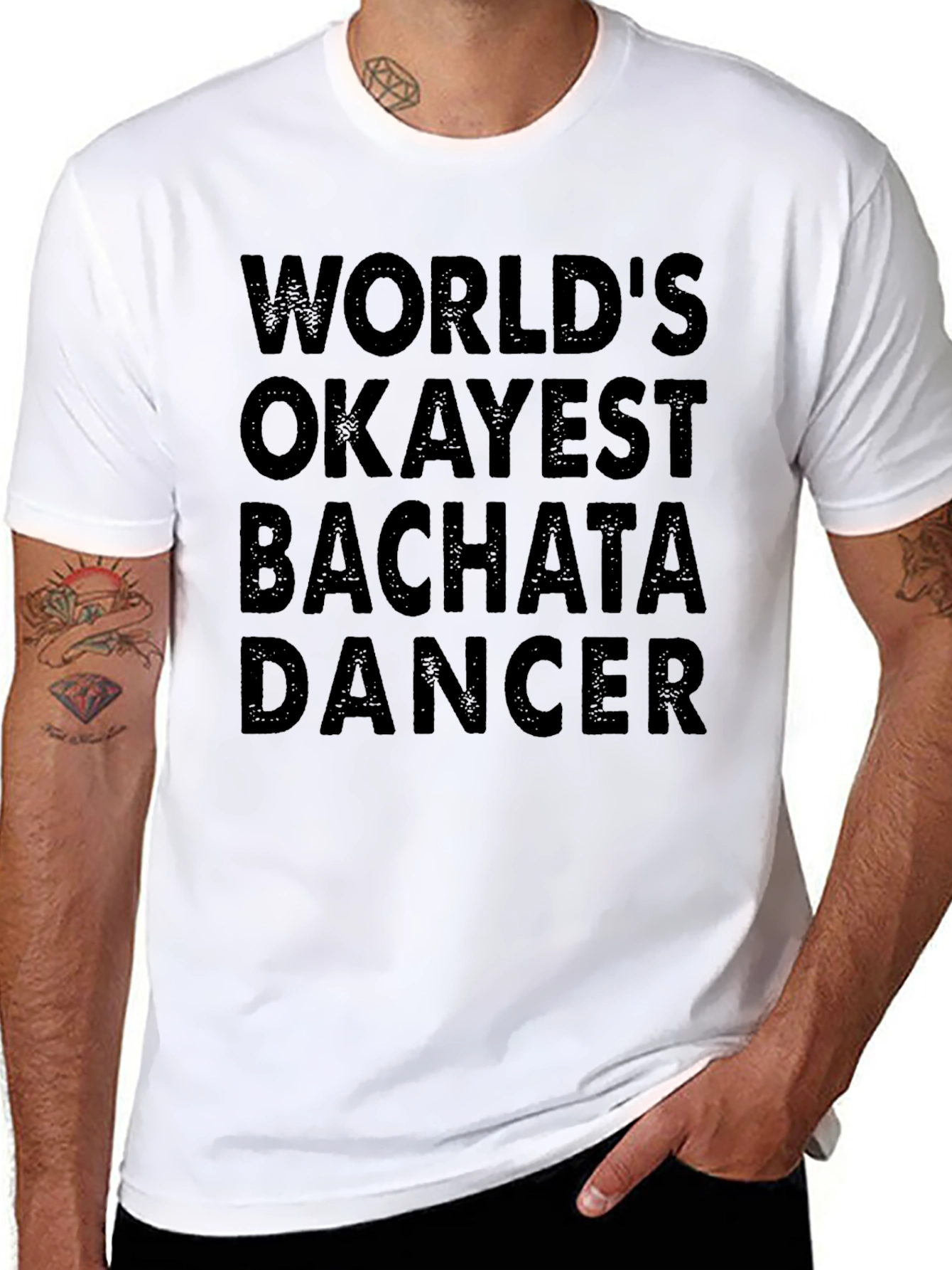 Funny Bachata Dancer T-Shirt - Worlds Okayest!