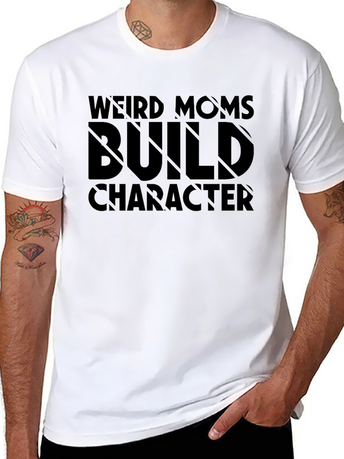 Weird Moms Build Character T-Shirt