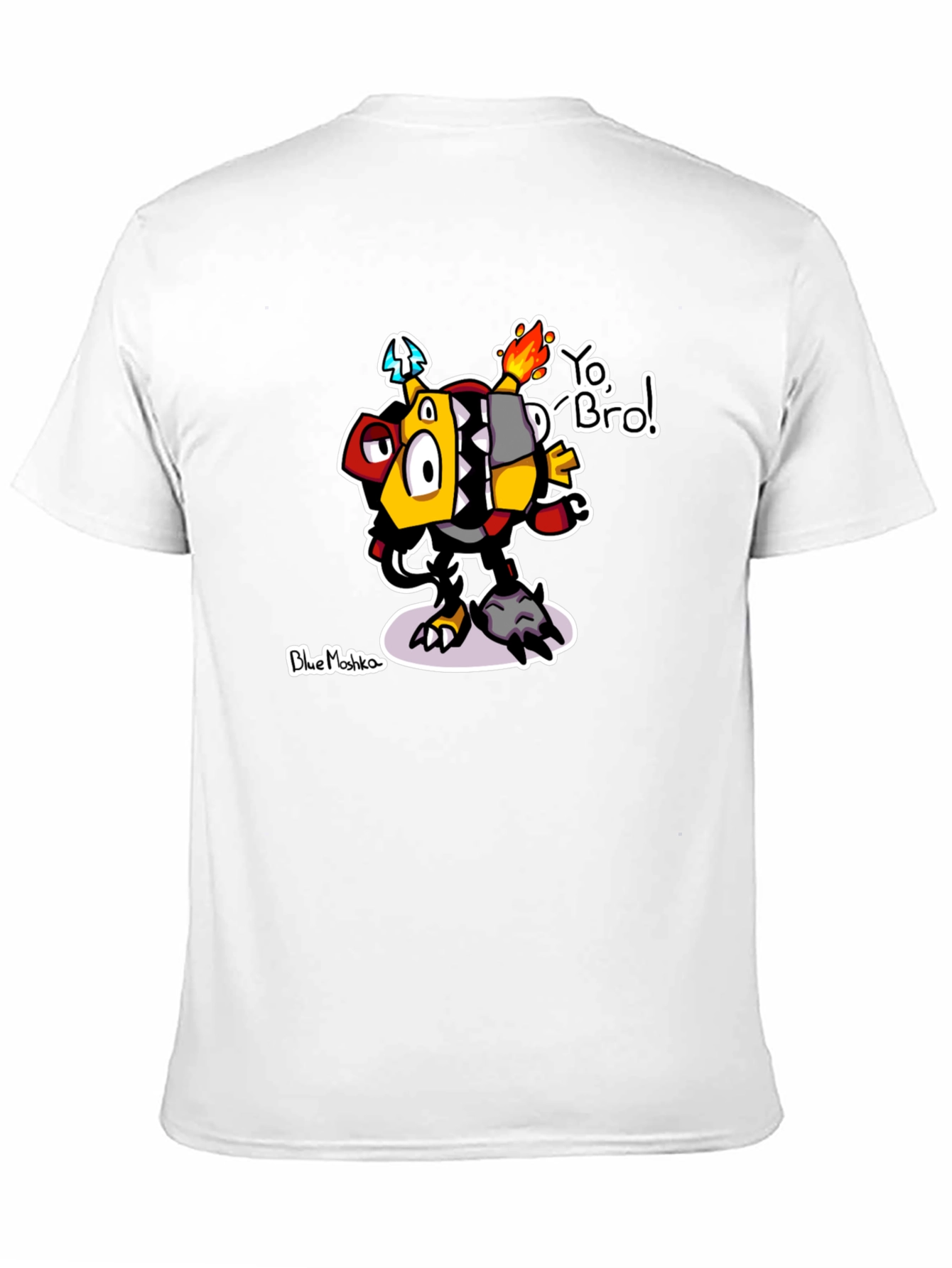 Yo Bro! Graphic T-Shirt - Unique Cartoon Design