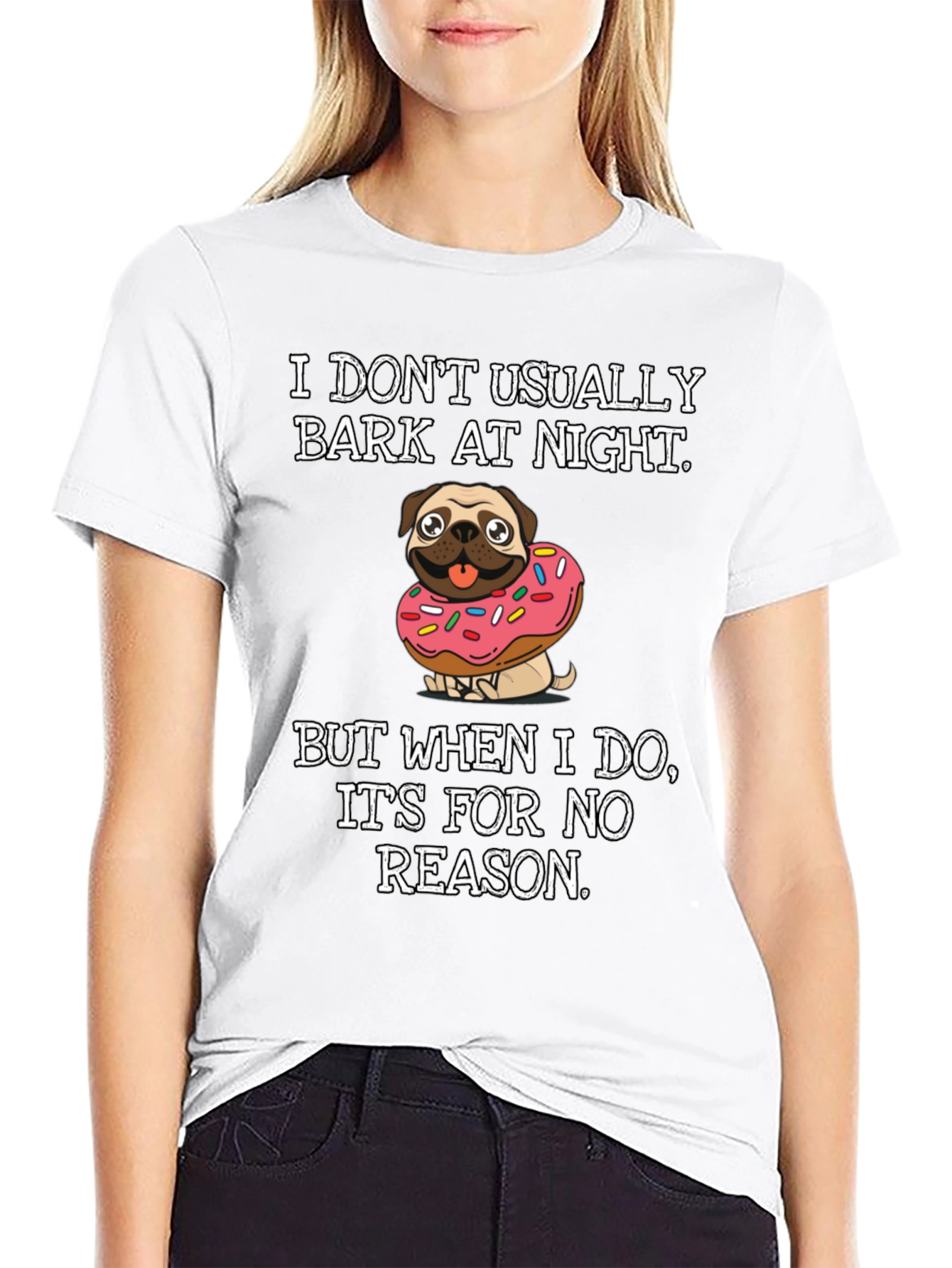 Dog Donut T-Shirt: I Dont Usually Bark