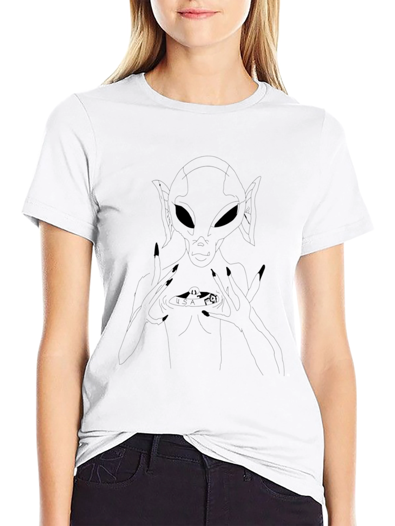 Alien Graphic Tee - Black T-Shirt