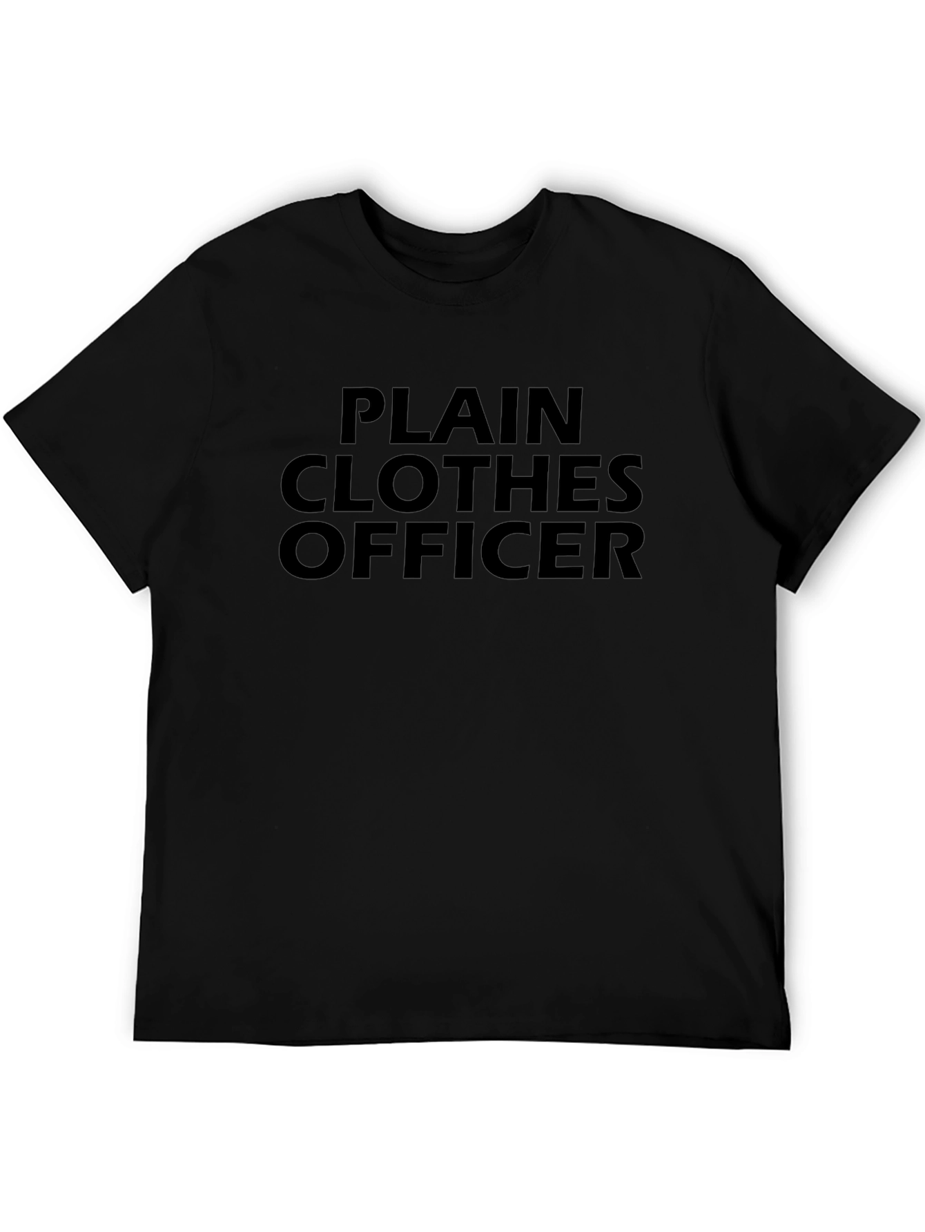 Plain Clothes Officer Graphic Tee - Black