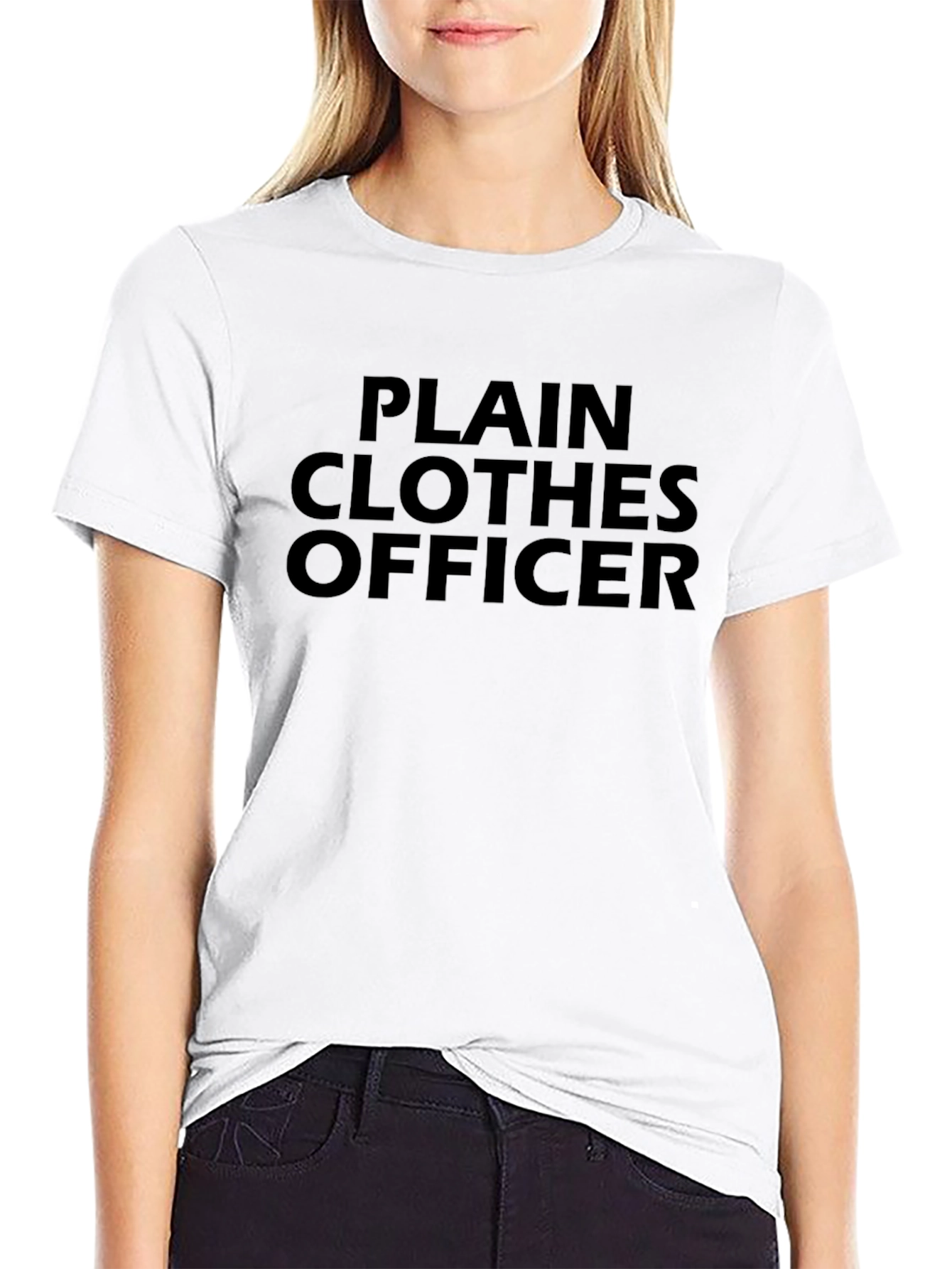 Plain Clothes Officer Graphic Tee - Black