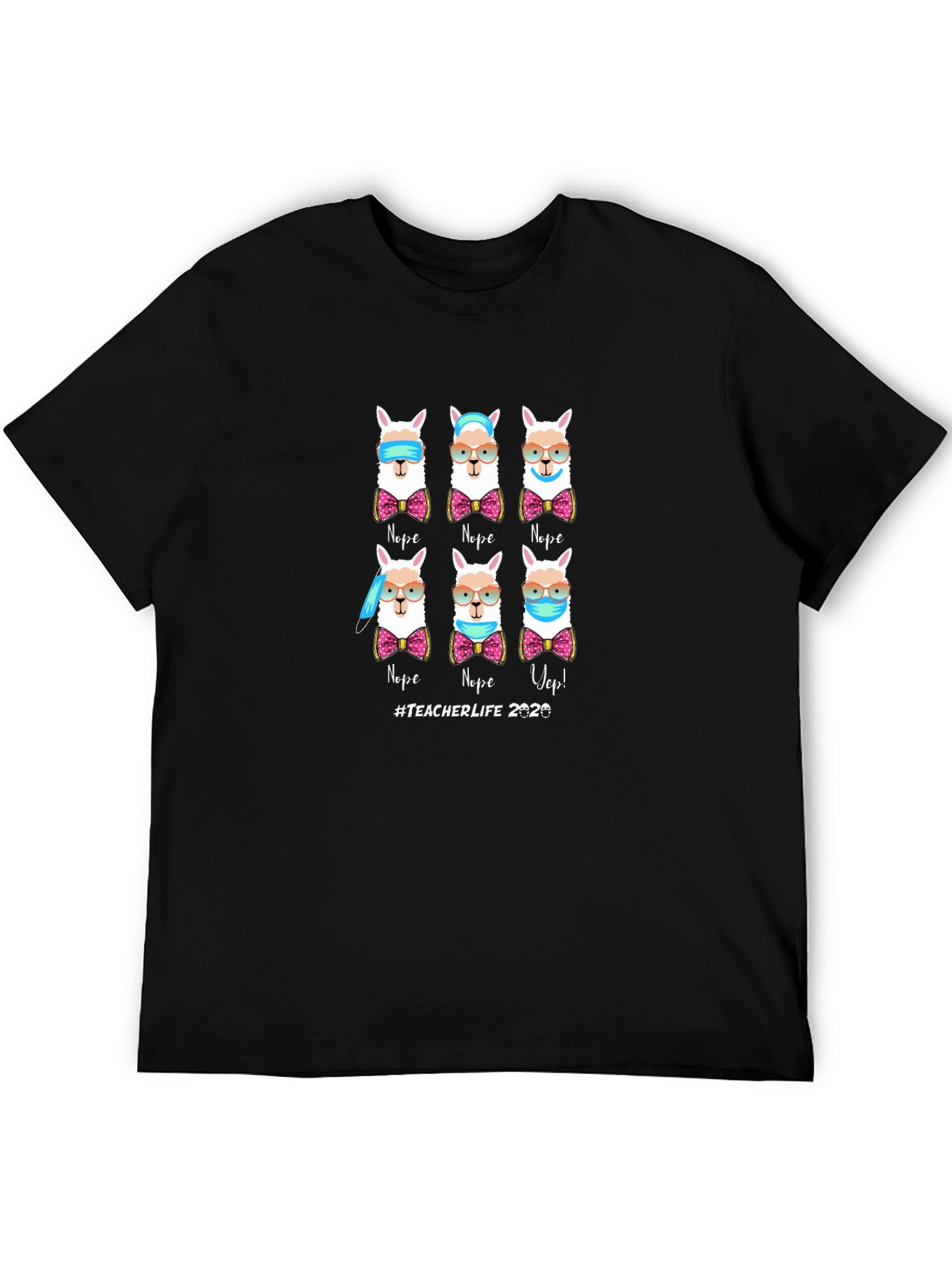 Teacher Life 2020 Llama Graphic T-Shirt
