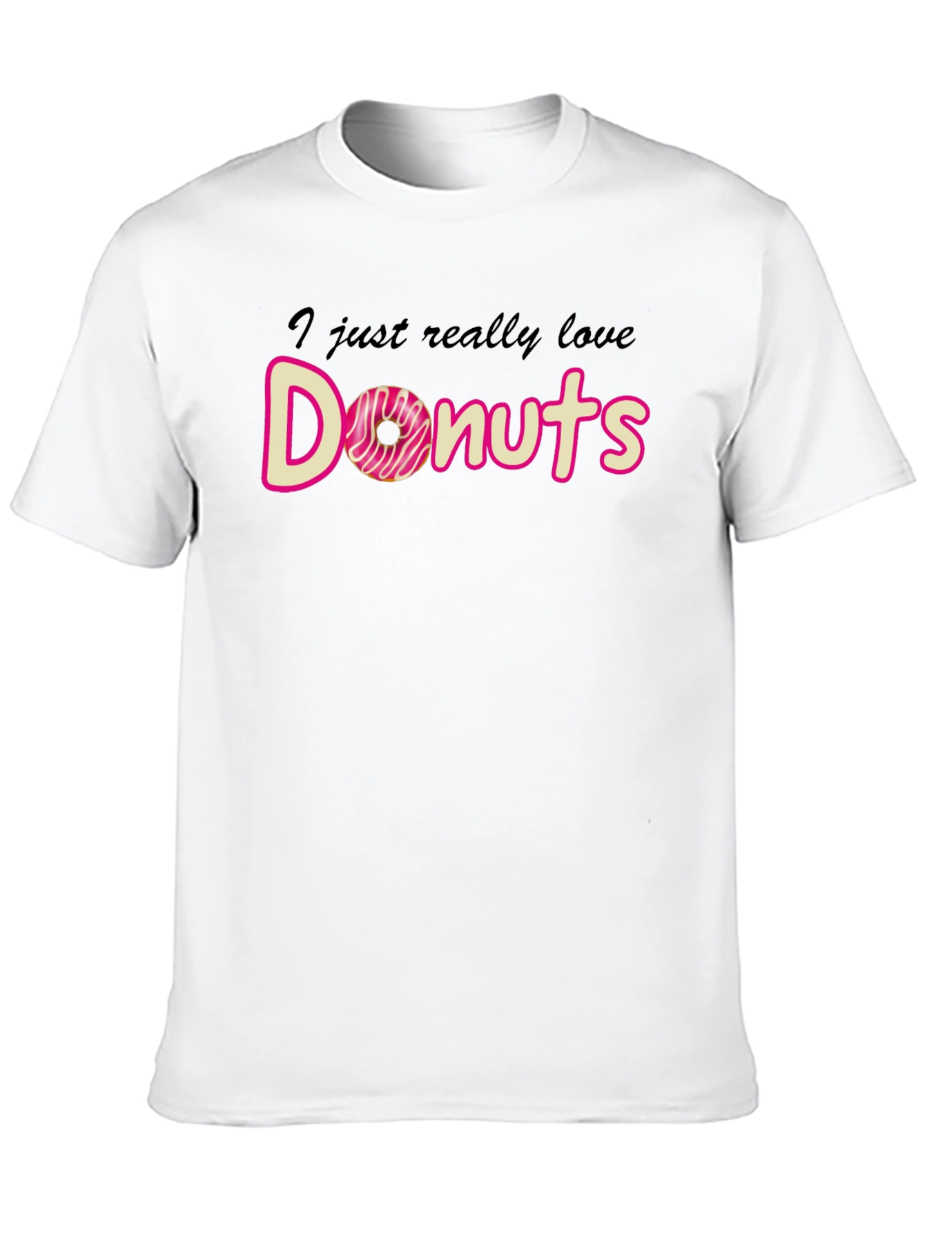 I Love Donuts T-Shirt Funny Graphic Tee