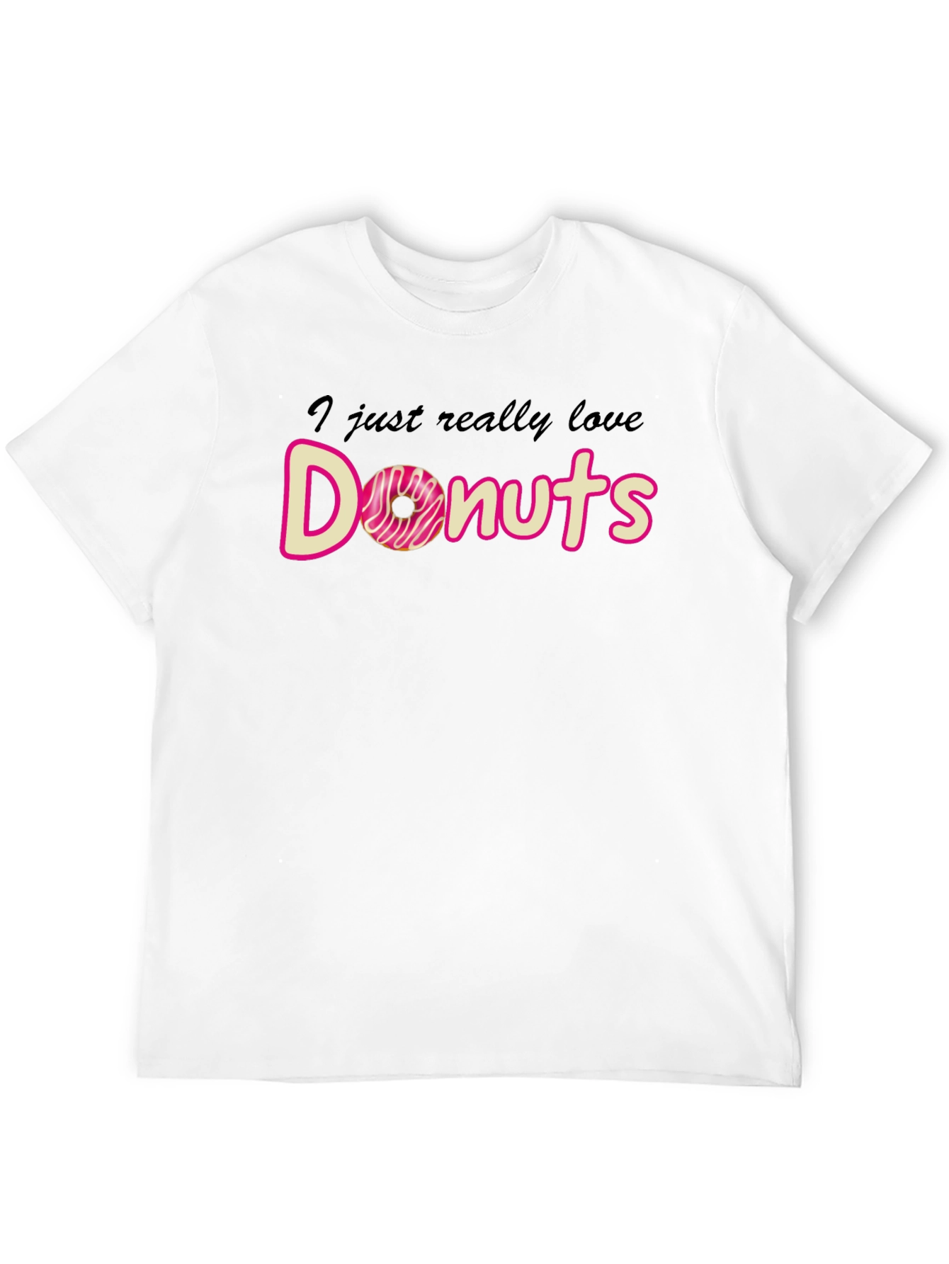 I Love Donuts T-Shirt Funny Graphic Tee